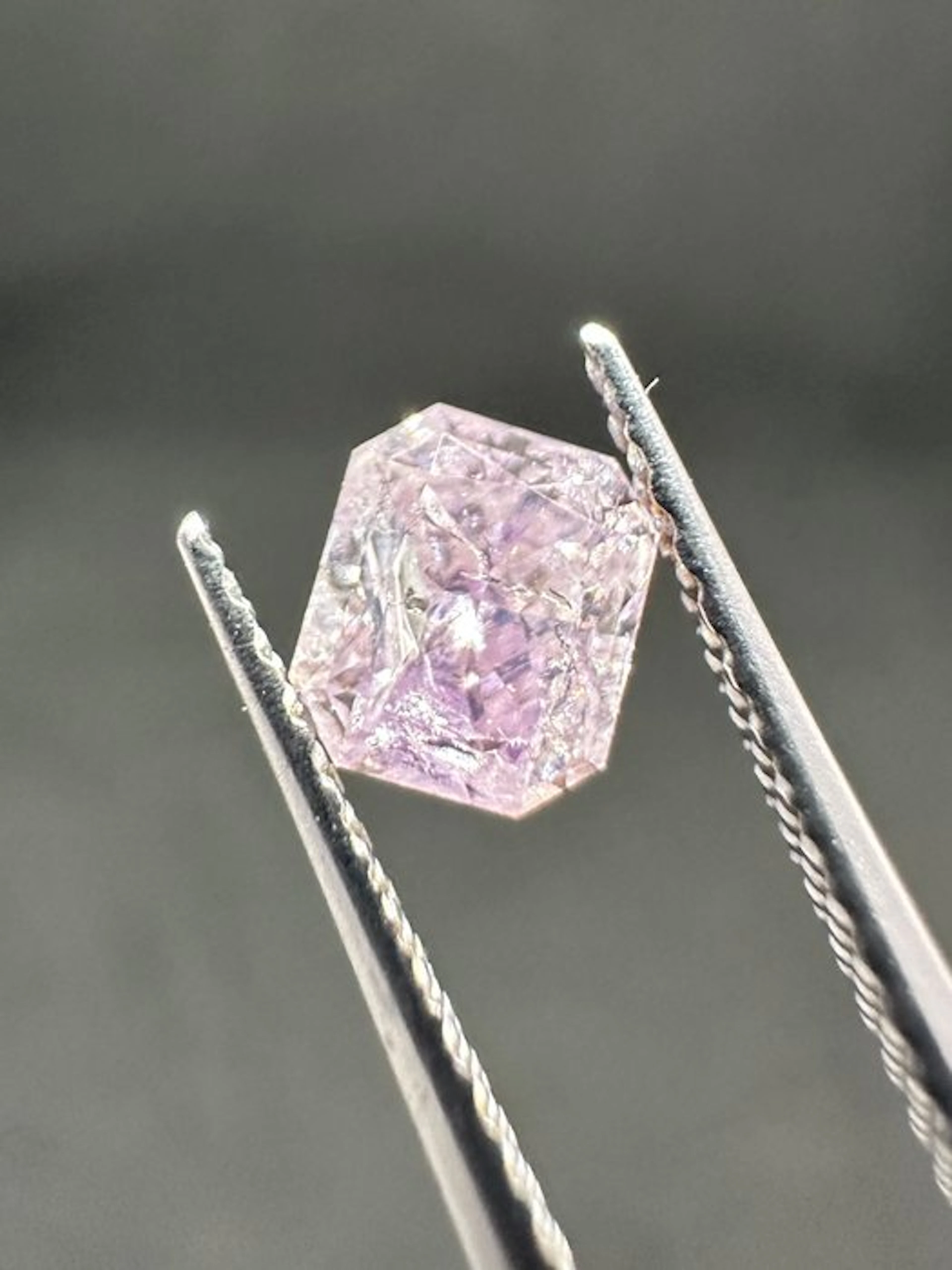 1 pcs Diamond (Natural coloured) - 0.53 ct - Rectangle...