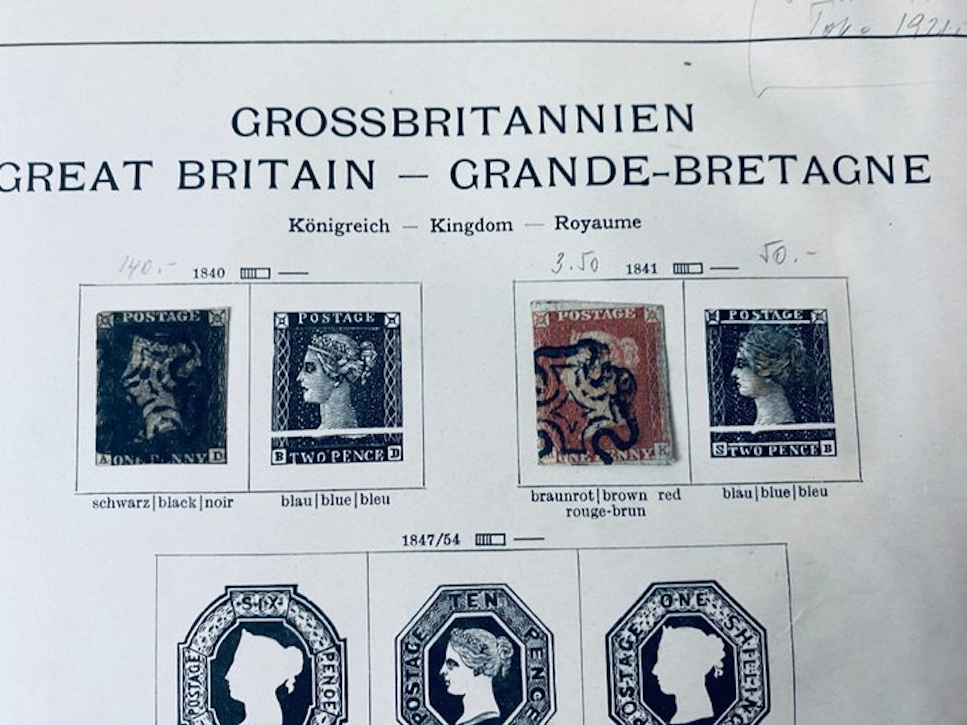 Great Britain - Classic England Collection, including No. 1 Queen Victoria