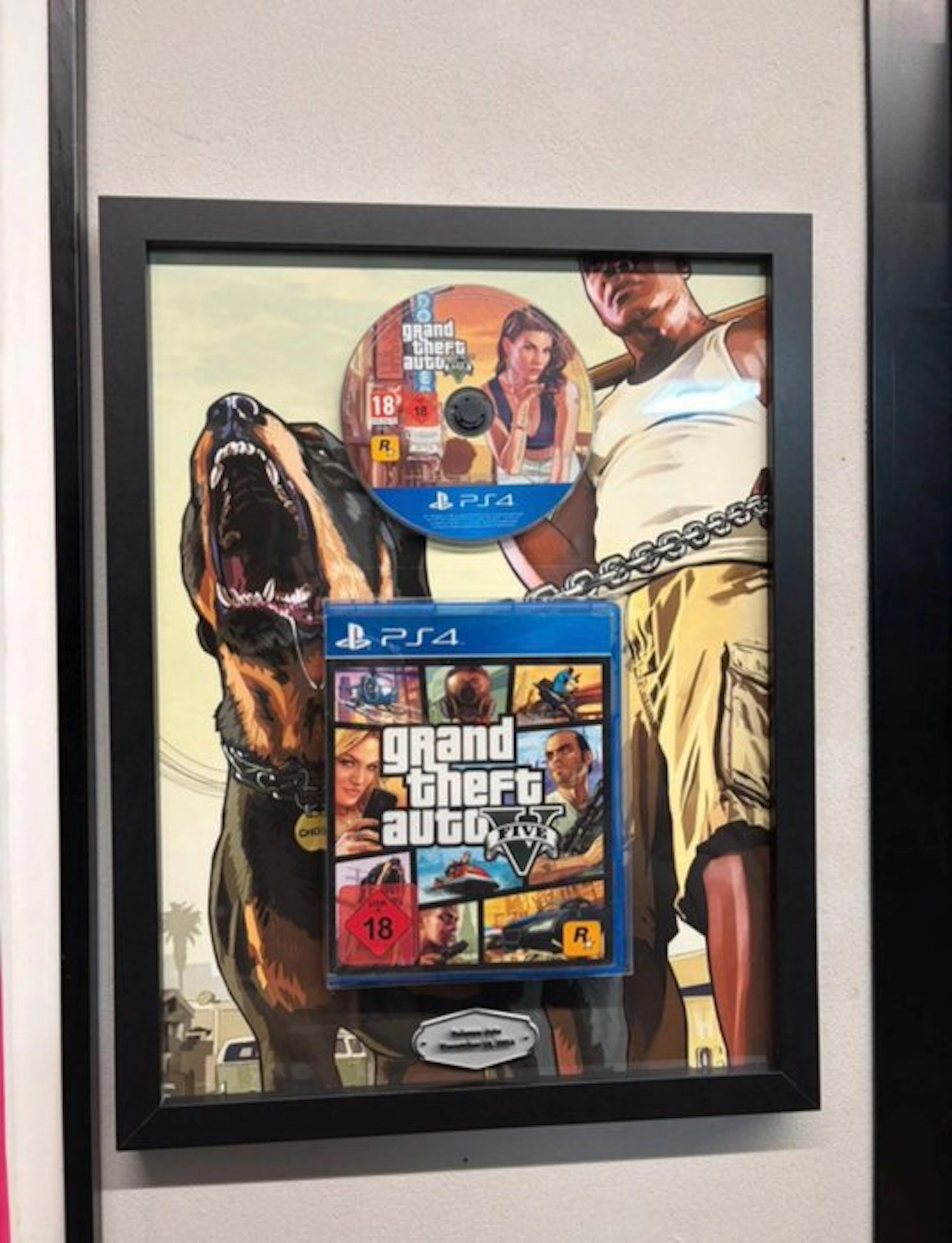 Sony - Playstation 4 (PS4) - GTA V PS4 Framed Display –...