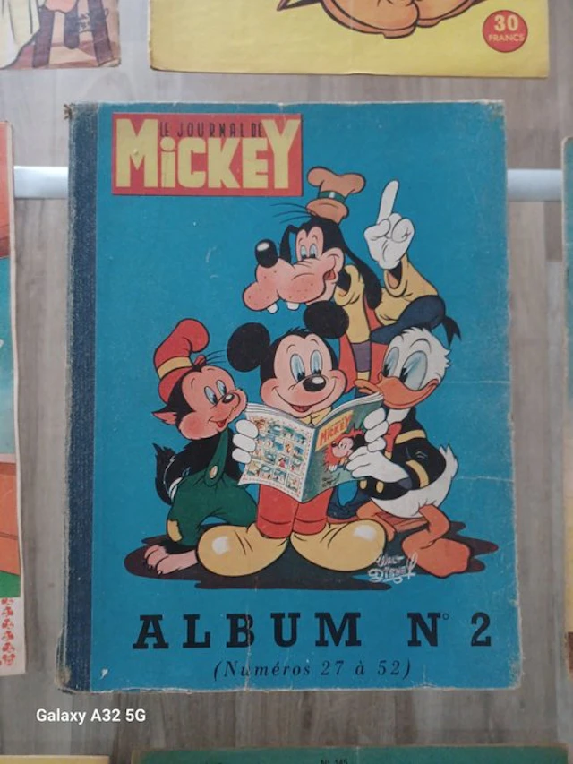 Le Journal de Mickey - Album N°2 + Année 1955 complète - 1 Album - 1952/1955