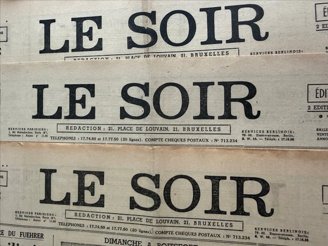 Le Soir (volé) : Ensemble de 3 fascicules « L’Etoile Mystérieuse » - 1942