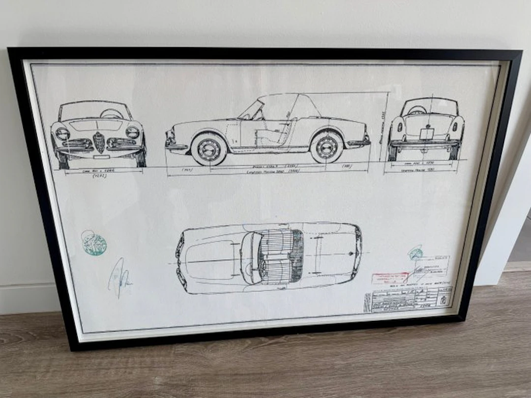 Alfa Romeo GIULIETTA - Technical Drawing - Frame - Design