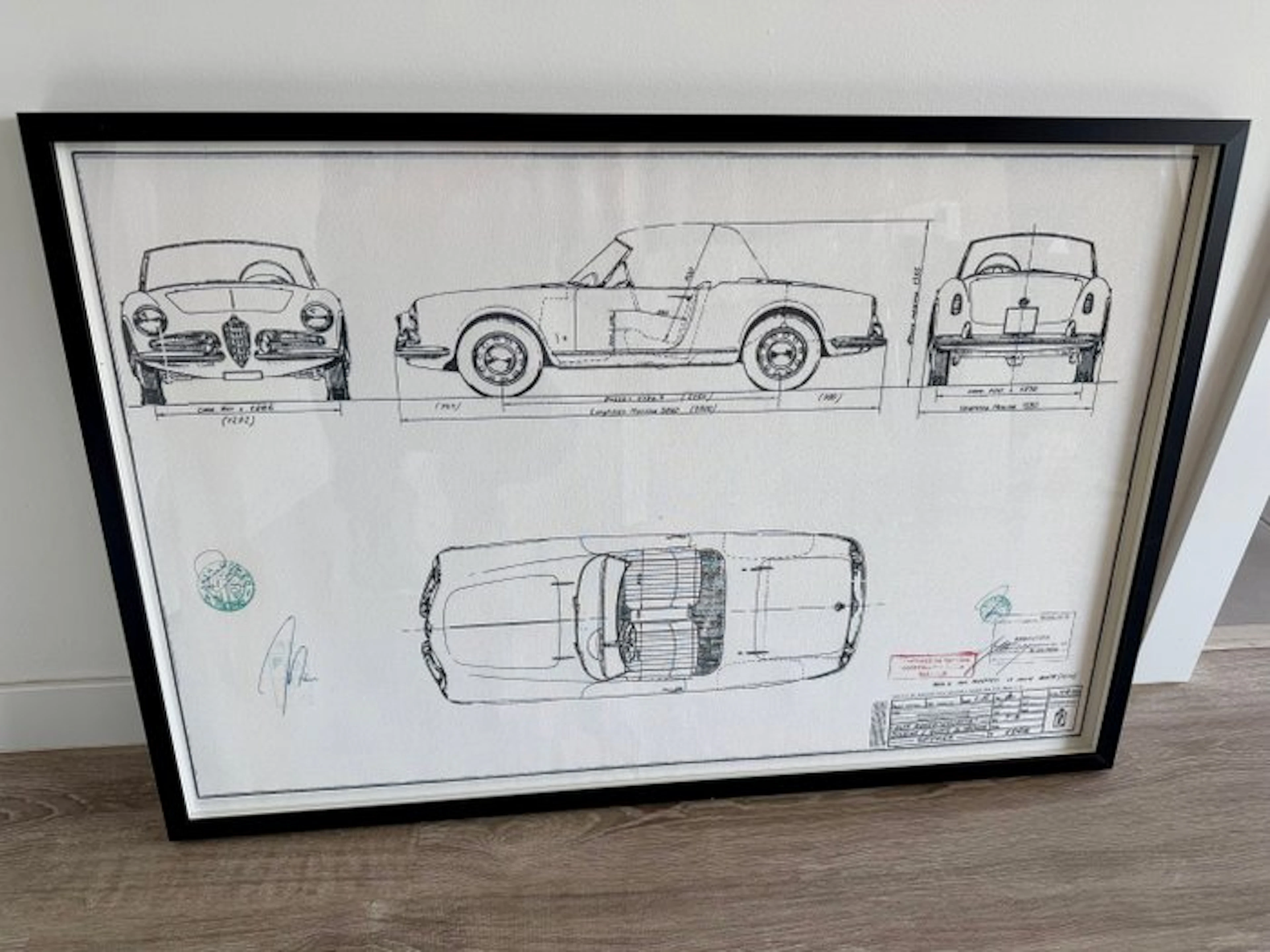 Alfa Romeo GIULIETTA - Technical Drawing - Frame - Design