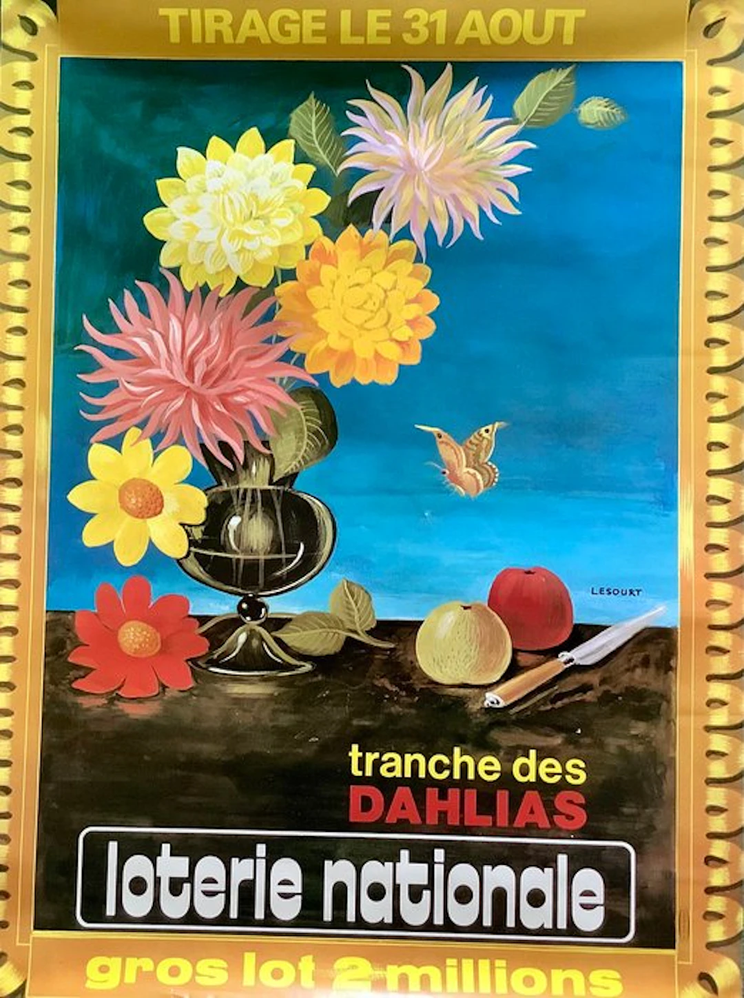 Lesourt - Loterie Nationale - Tranche des Dahlias - 1970s