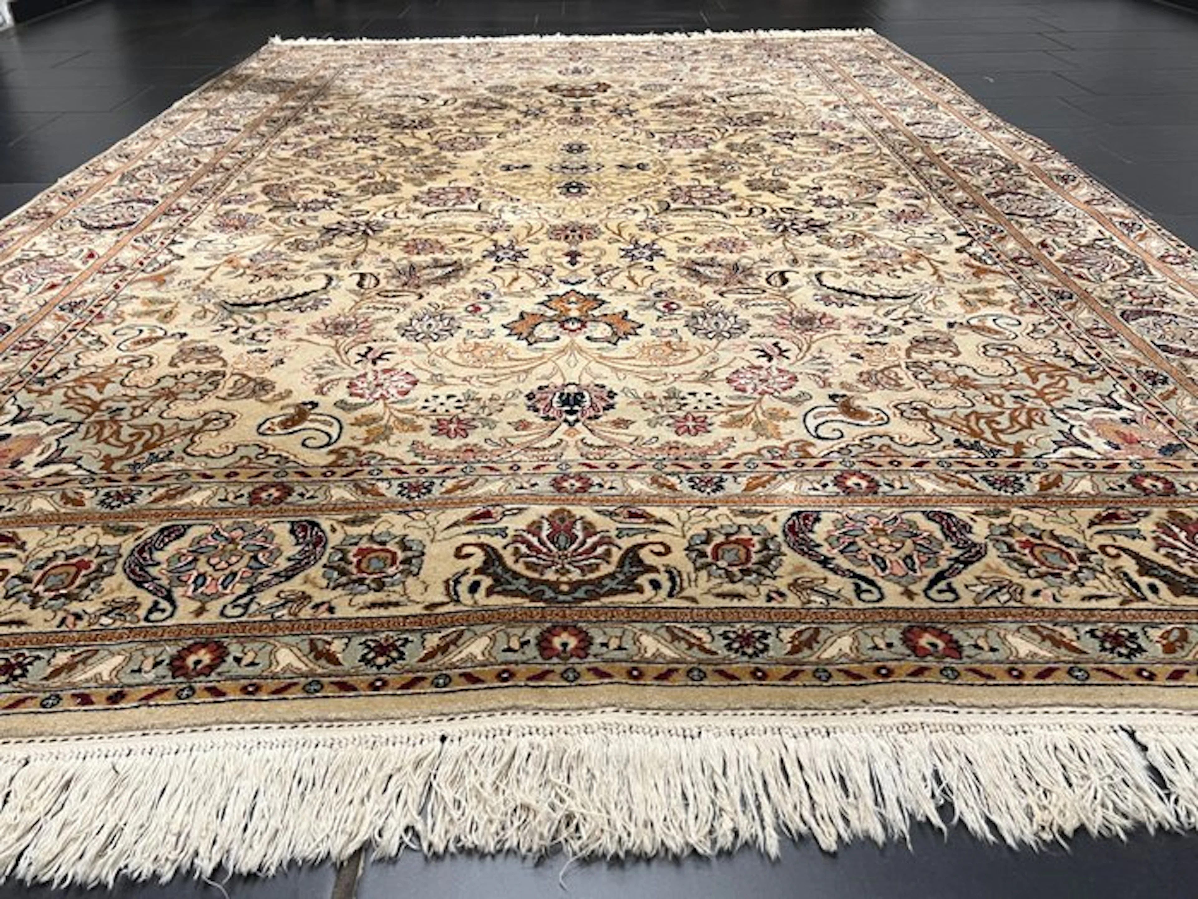Isfahan cork-wool on silk - Rug - 305 cm - 200 cm