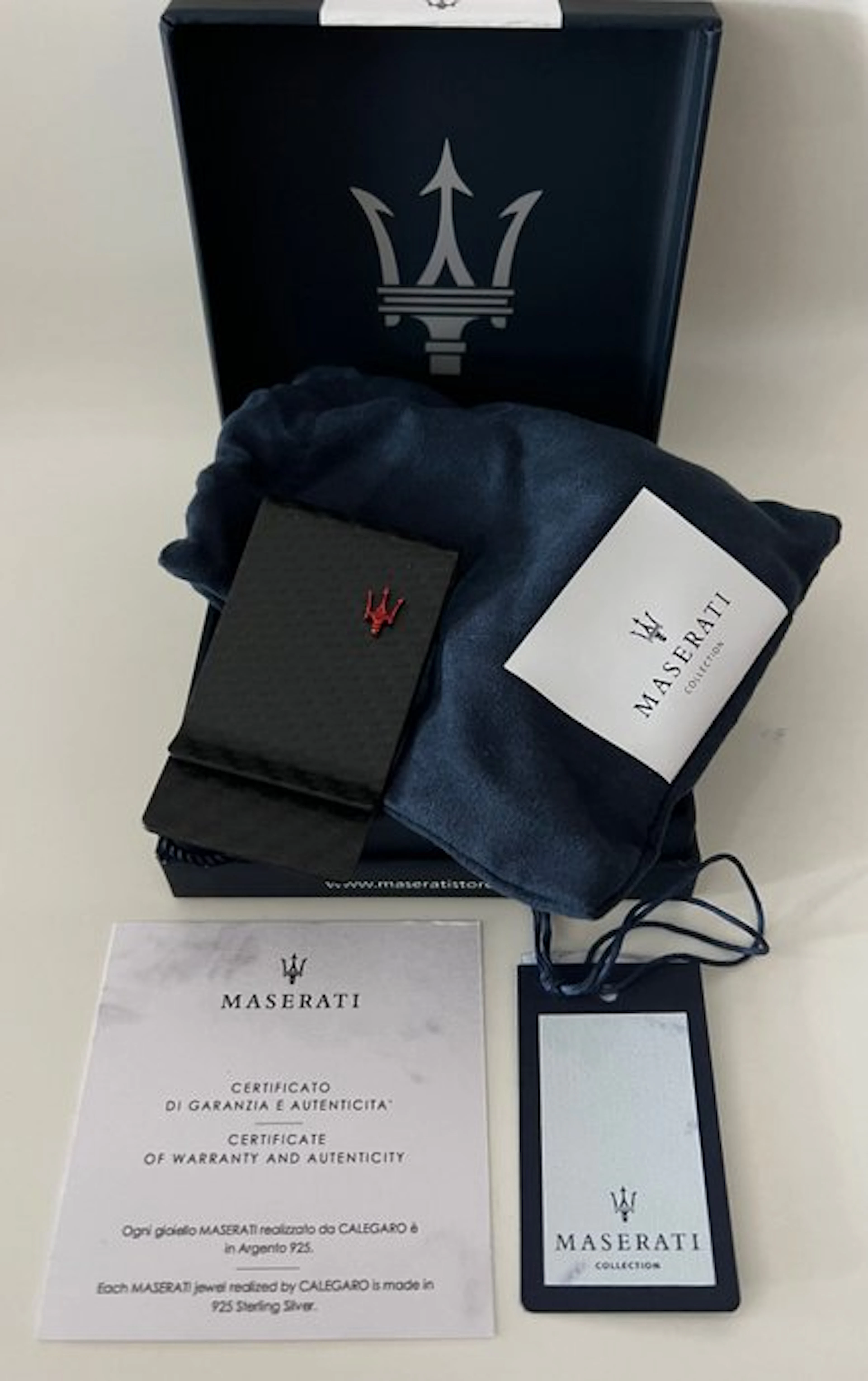 Maserati - Moneyclip carbon trid rut - Money clip