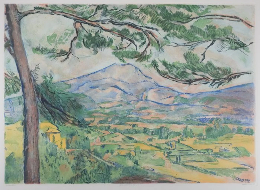 Paul Cézanne (1839-1906) - La Montagne Sainte Victoire au Grand Pin