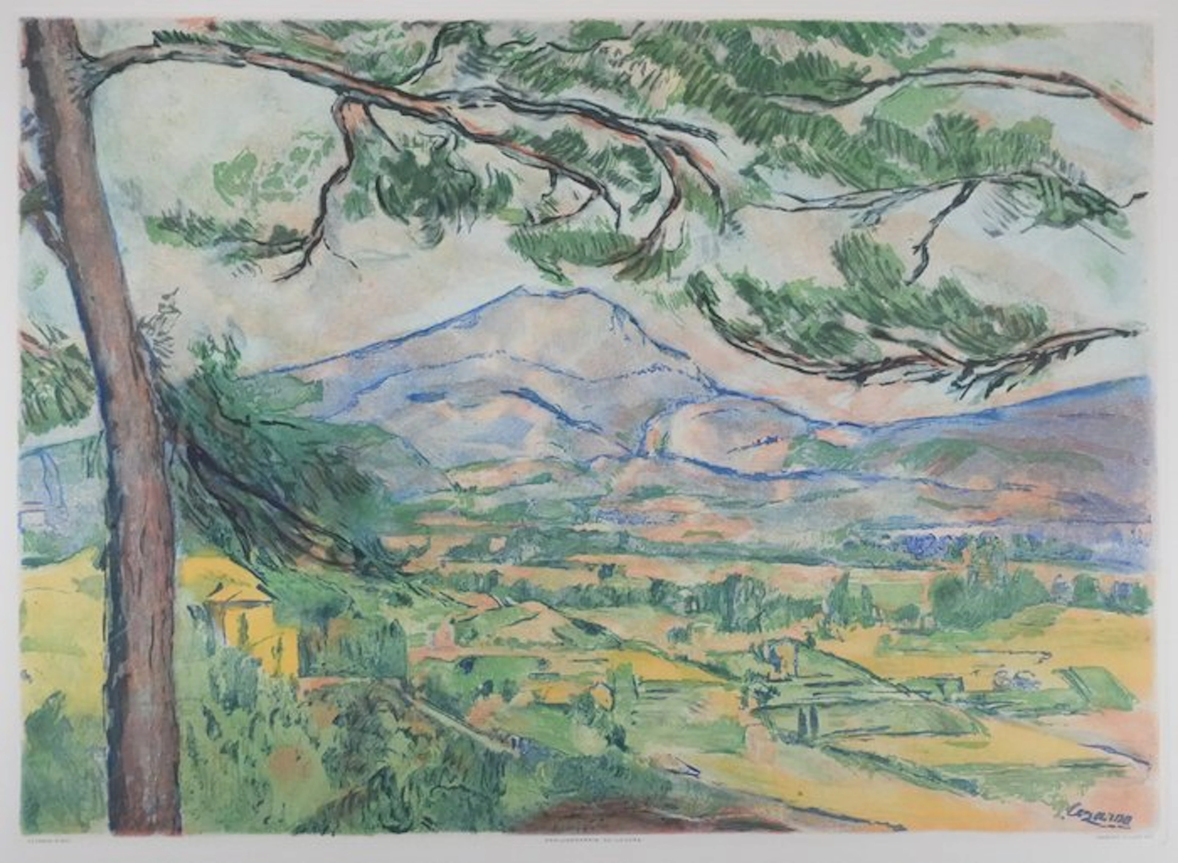 Paul Cézanne (1839-1906) - La Montagne Sainte Victoire au Grand Pin