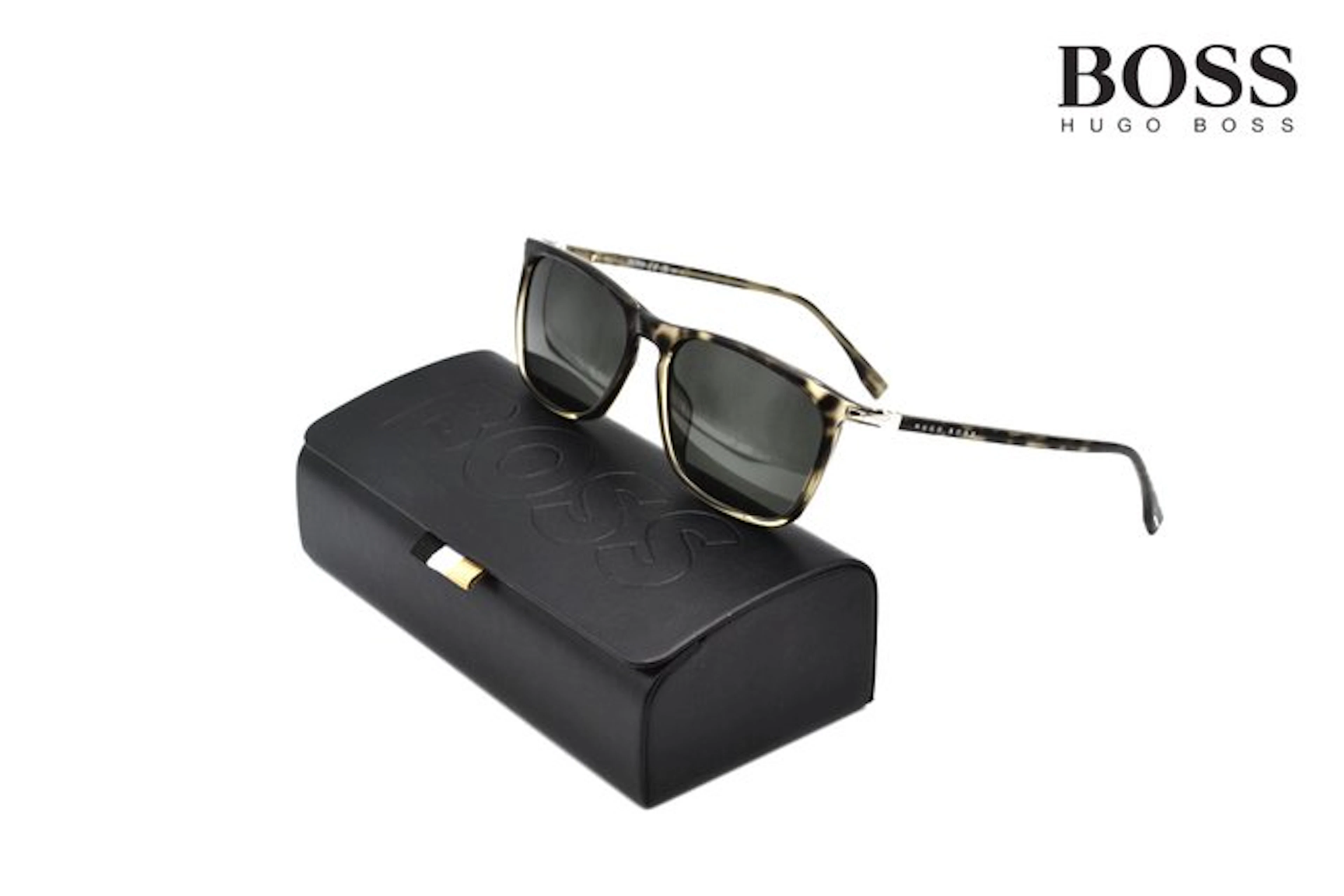 Hugo Boss - 1044S ACIIR - Acetate & Silver Metal Design - *New* - Sunglasses