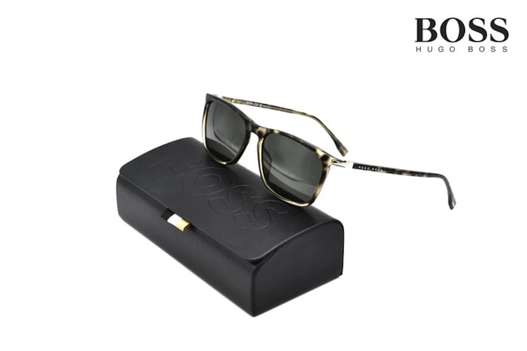 Hugo Boss - 1044S ACIIR - Acetate & Silver Metal Design - *New* - Sunglasses