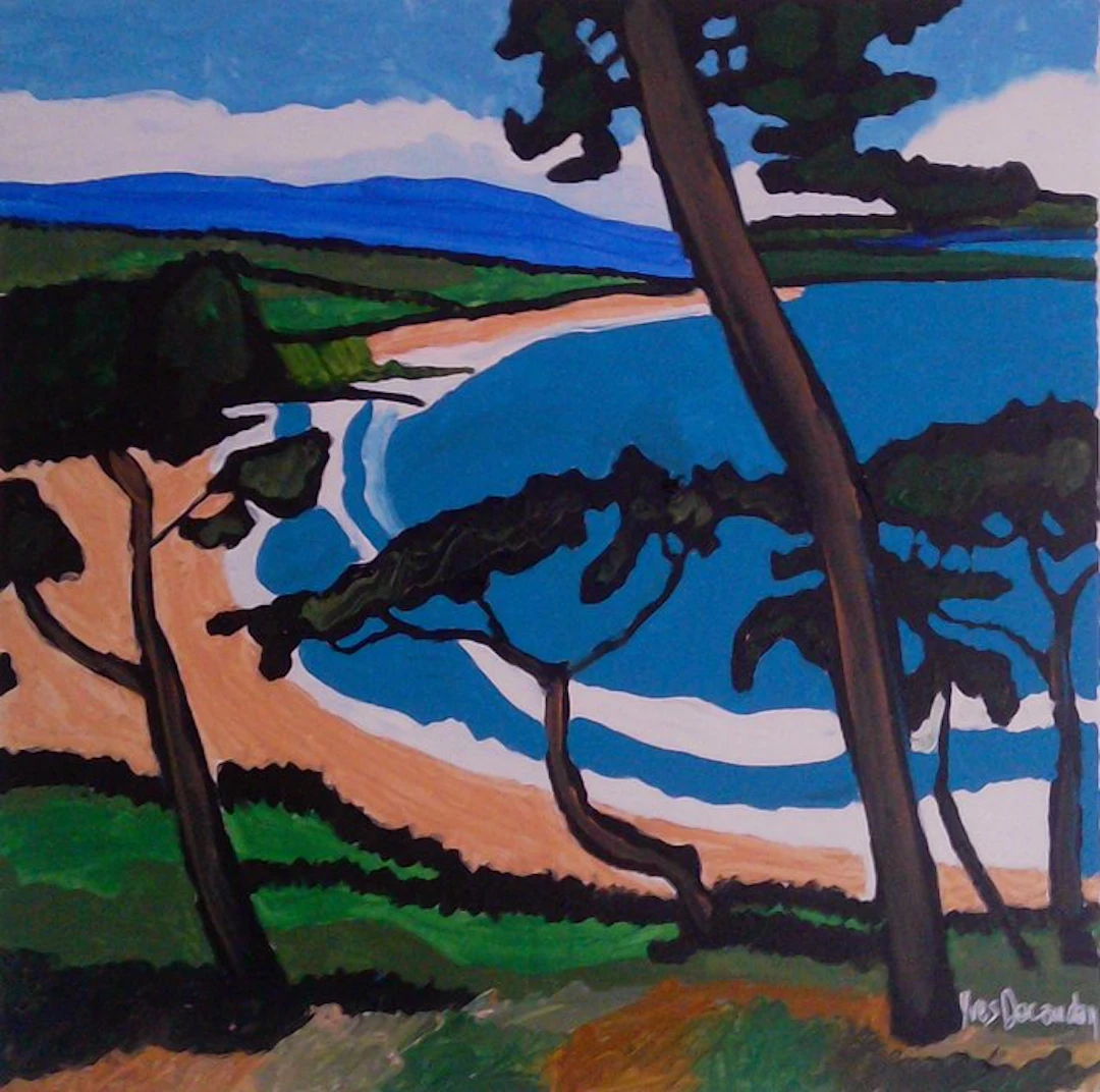 Yves Decaudan - Pinède au bord de mer