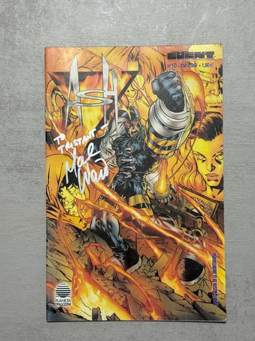 Ash 10 - Ash - 1 Signed comic - 2001