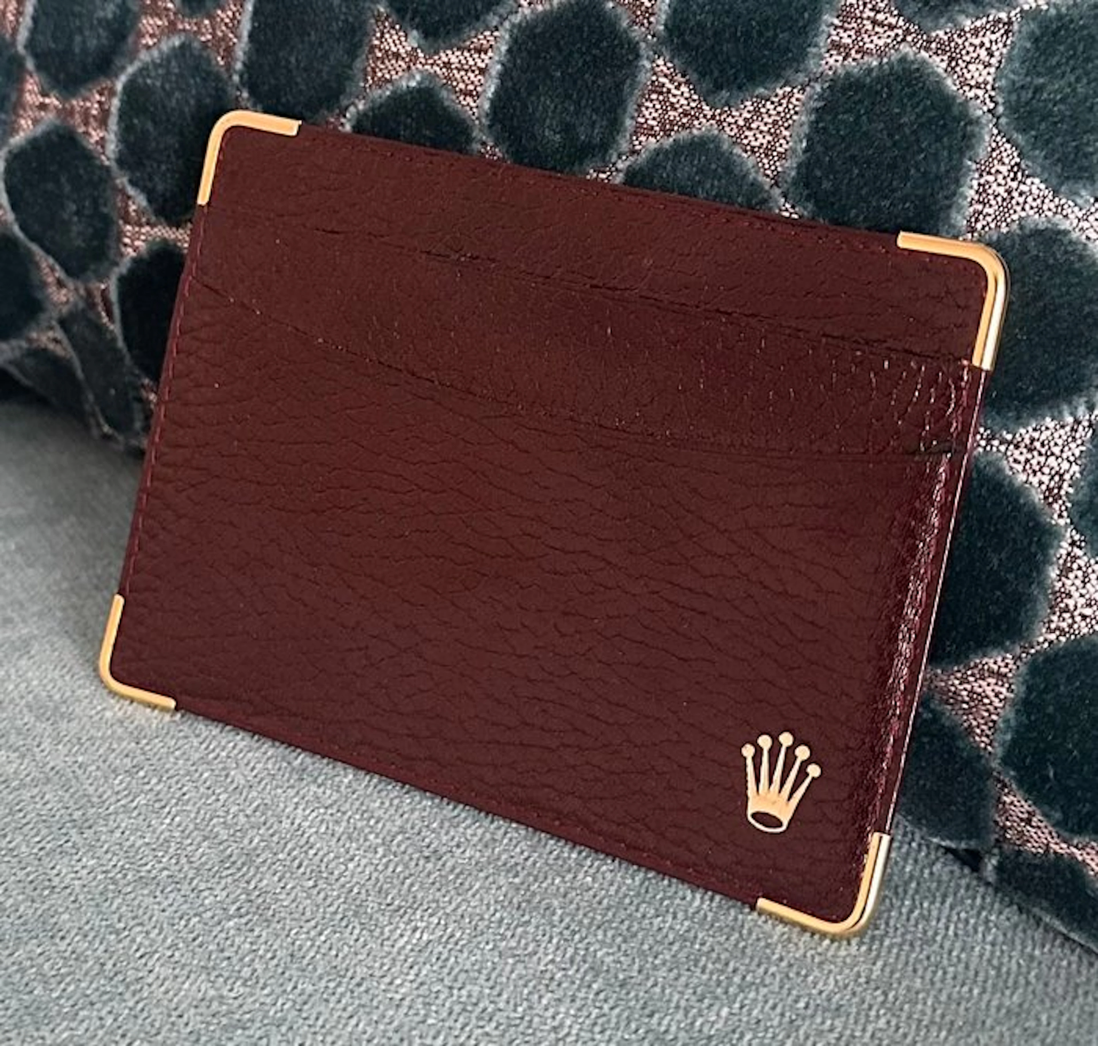 Rolex - Brown “reliëf” - credit card Holder - New