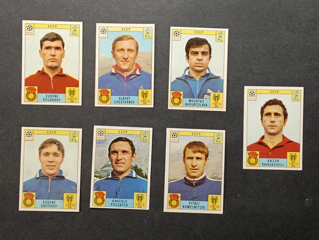 Panini Mexico 70 - 7 Figurine Originali CCCP URSS - Roudakov