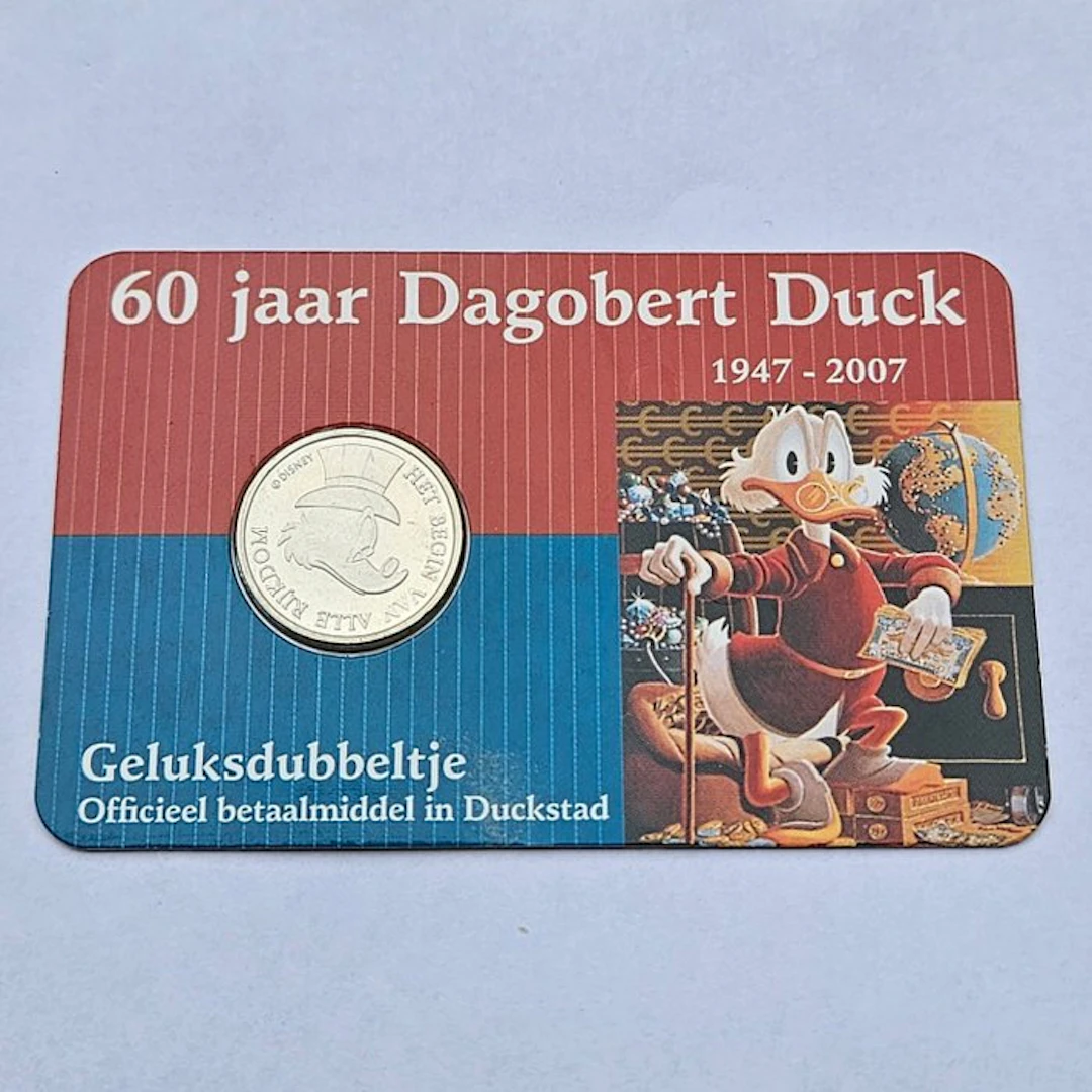 Netherlands. Geluksdubbeltje Dagobert Duck 2007 (No reserve price)