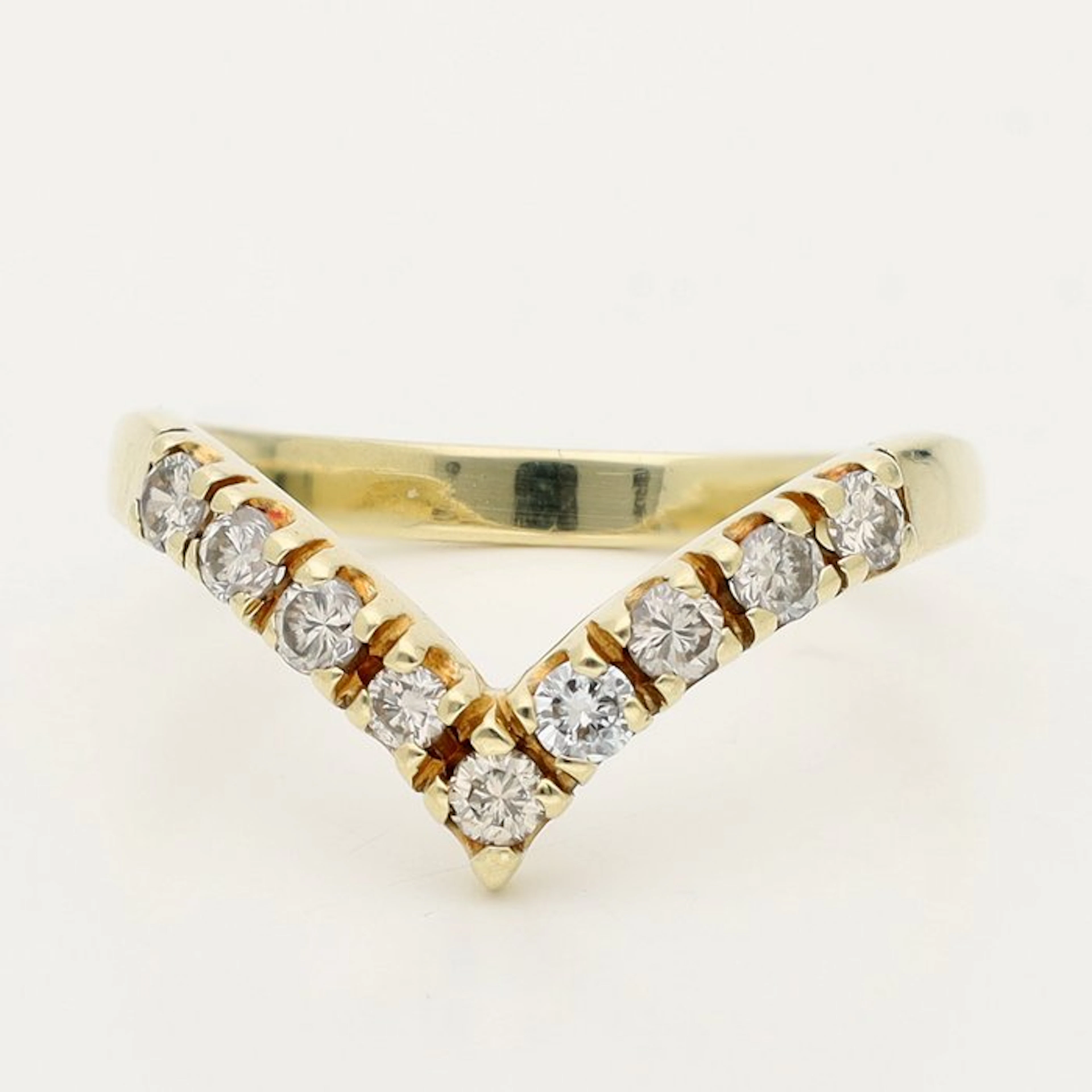 Ring - 14 kt. Yellow gold - 0.36ct. tw. Diamond (Natural)