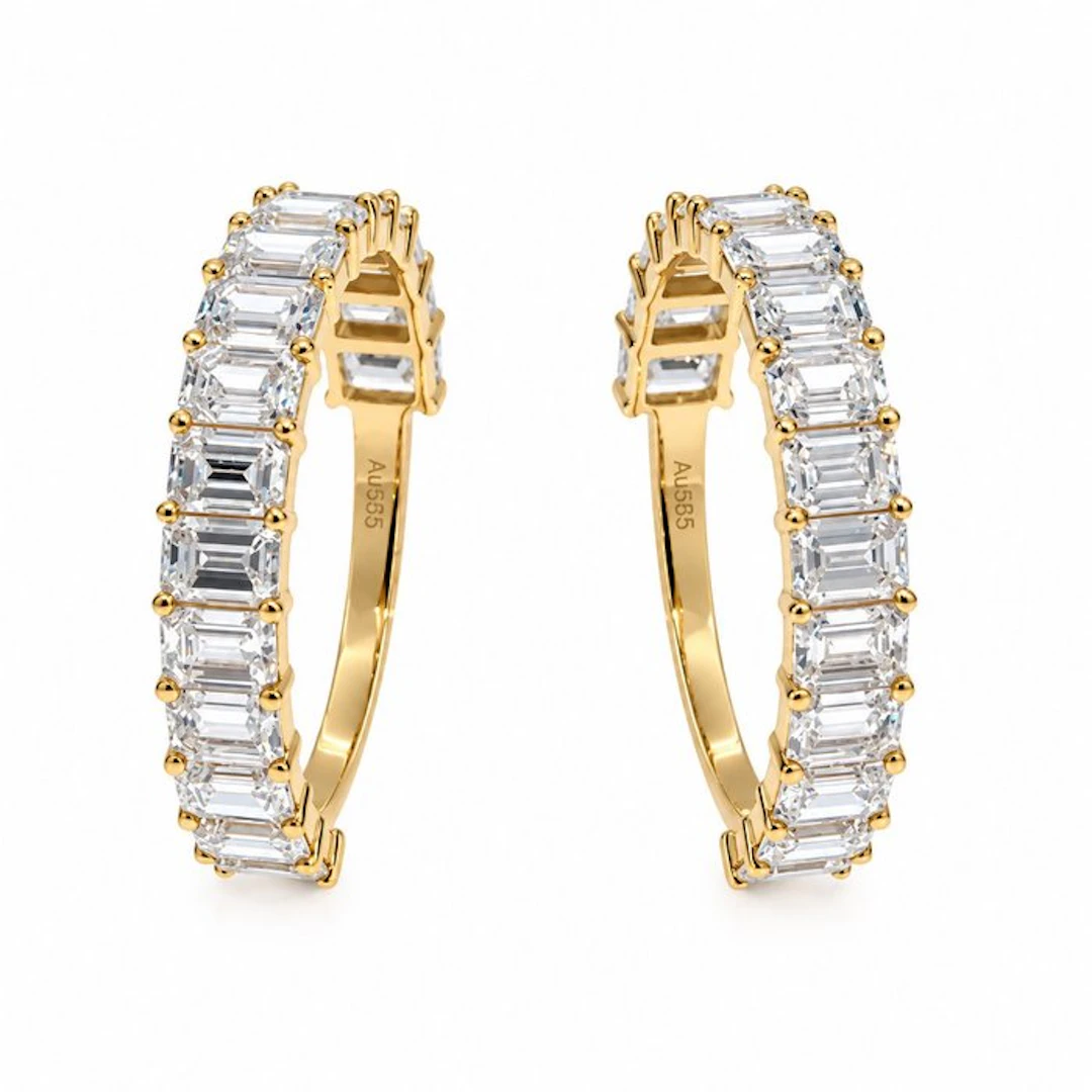 No reserve price - Ring - 14 kt. Yellow gold - 2.10ct. tw. Diamond (Lab-grown)
