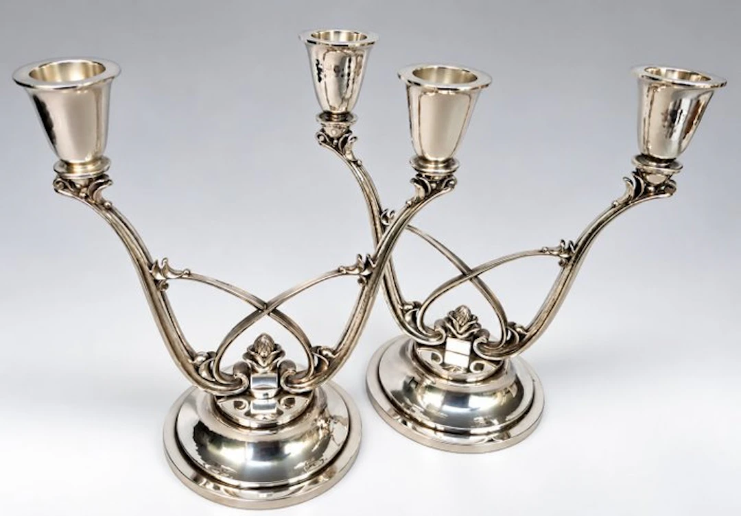 Georg Jensen - Harold Nielson (1892-1977) - Candelabrum Acorn