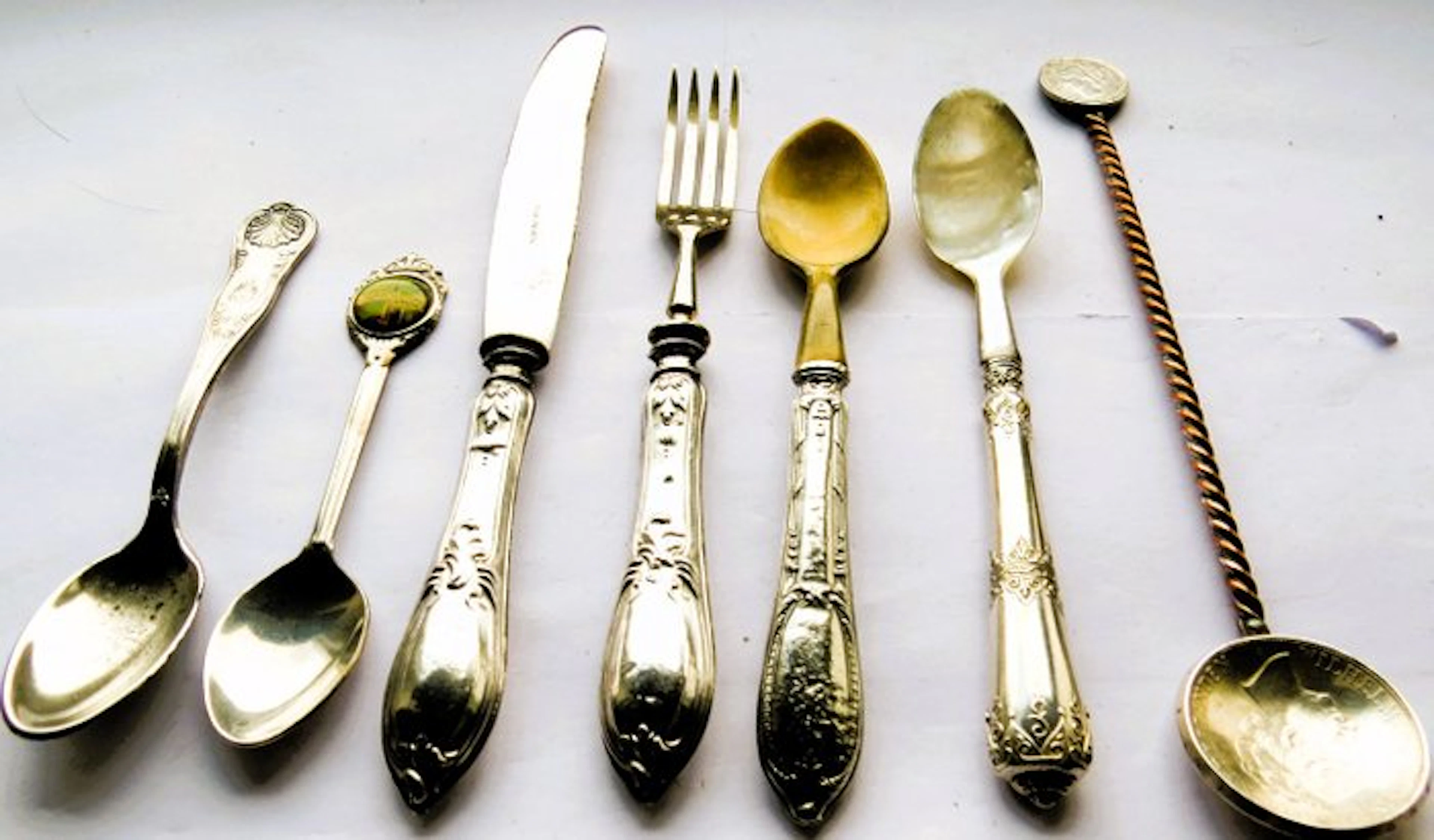 Cutlery set (7) - Silver - Refined goldsmithing.