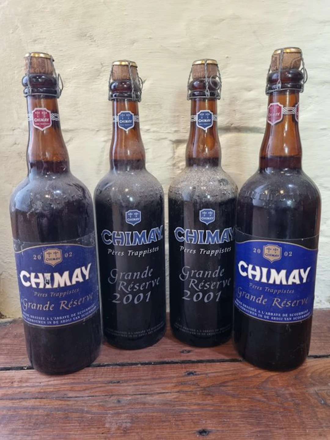 Chimay - Grande Reserve 2001 & 2002 - 75cl - 4 bottles