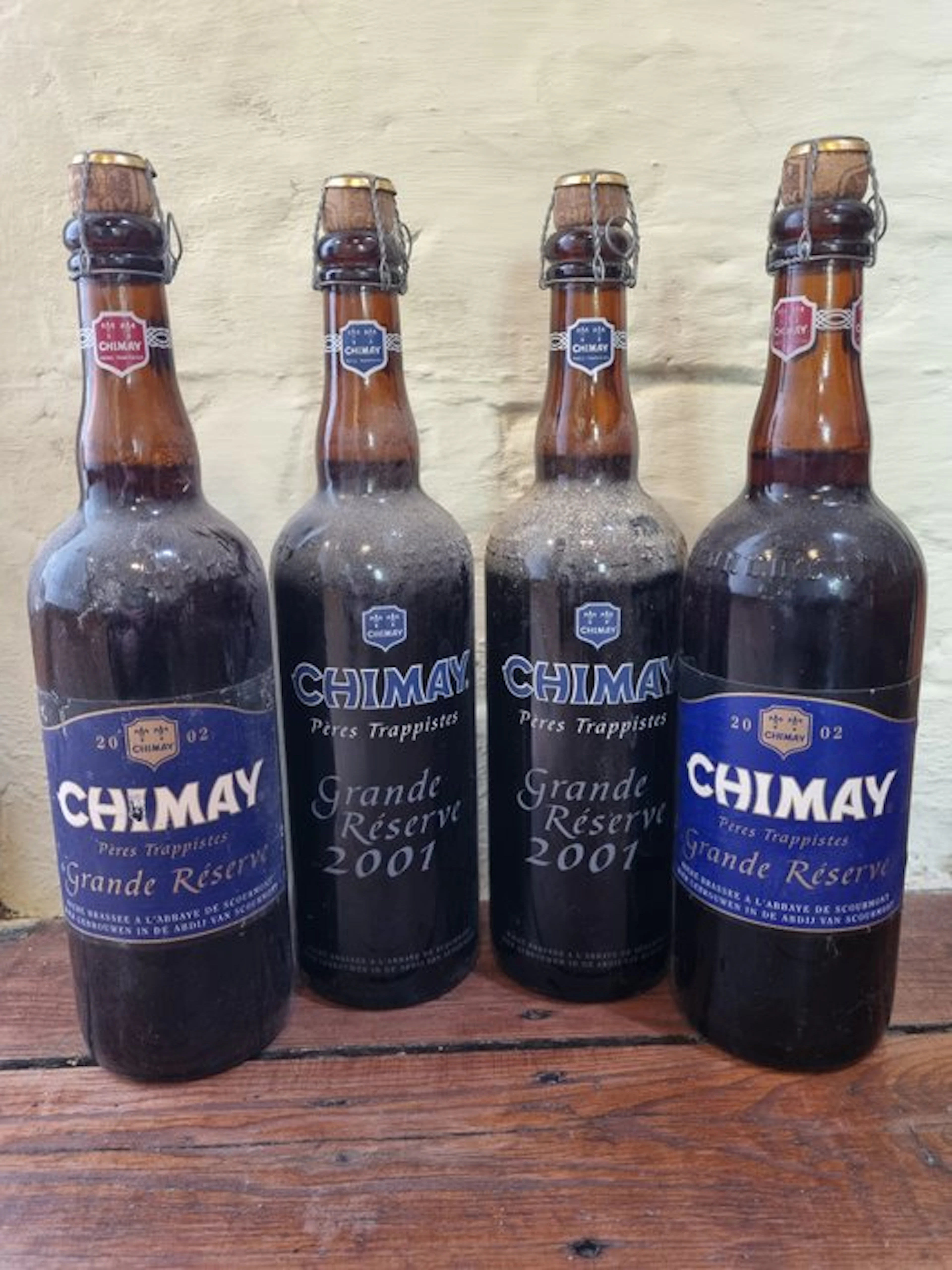 Chimay - Grande Reserve 2001 & 2002 - 75cl - 4 bottles