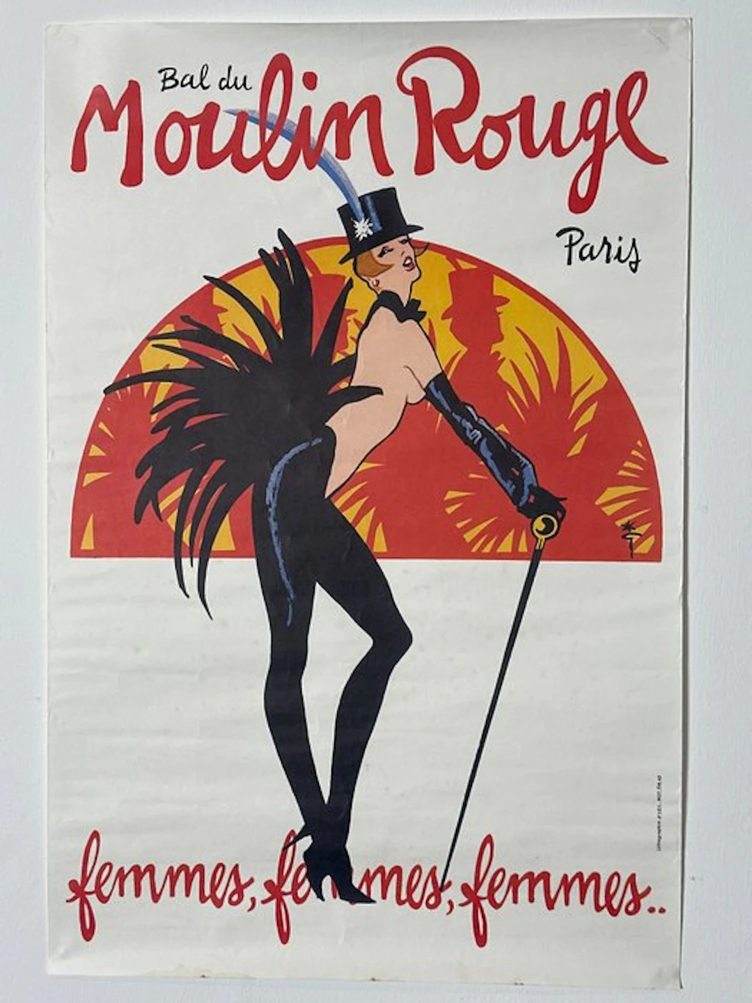 René Gruau - Bal du Moulin Rouge "Femmes