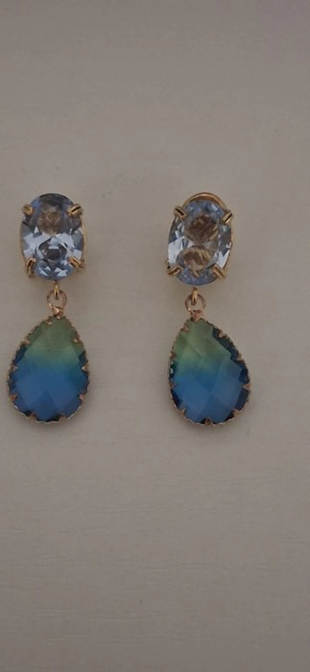 No reserve price - Earrings Silver - 20.00ct. tw. Tourmaline