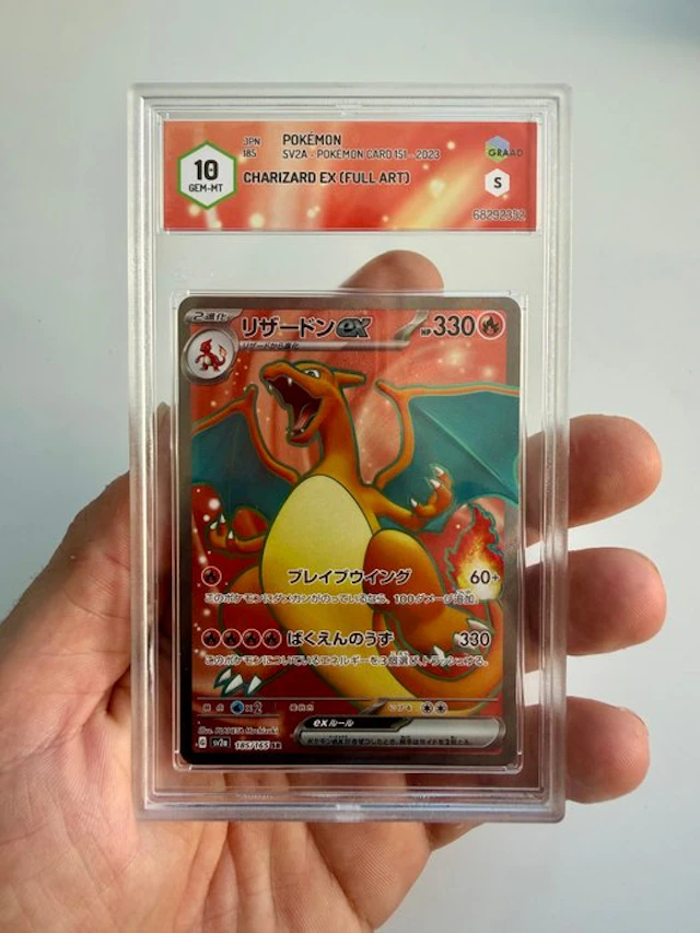 Pokémon - 1 Graded card - Charizard - Graad 10