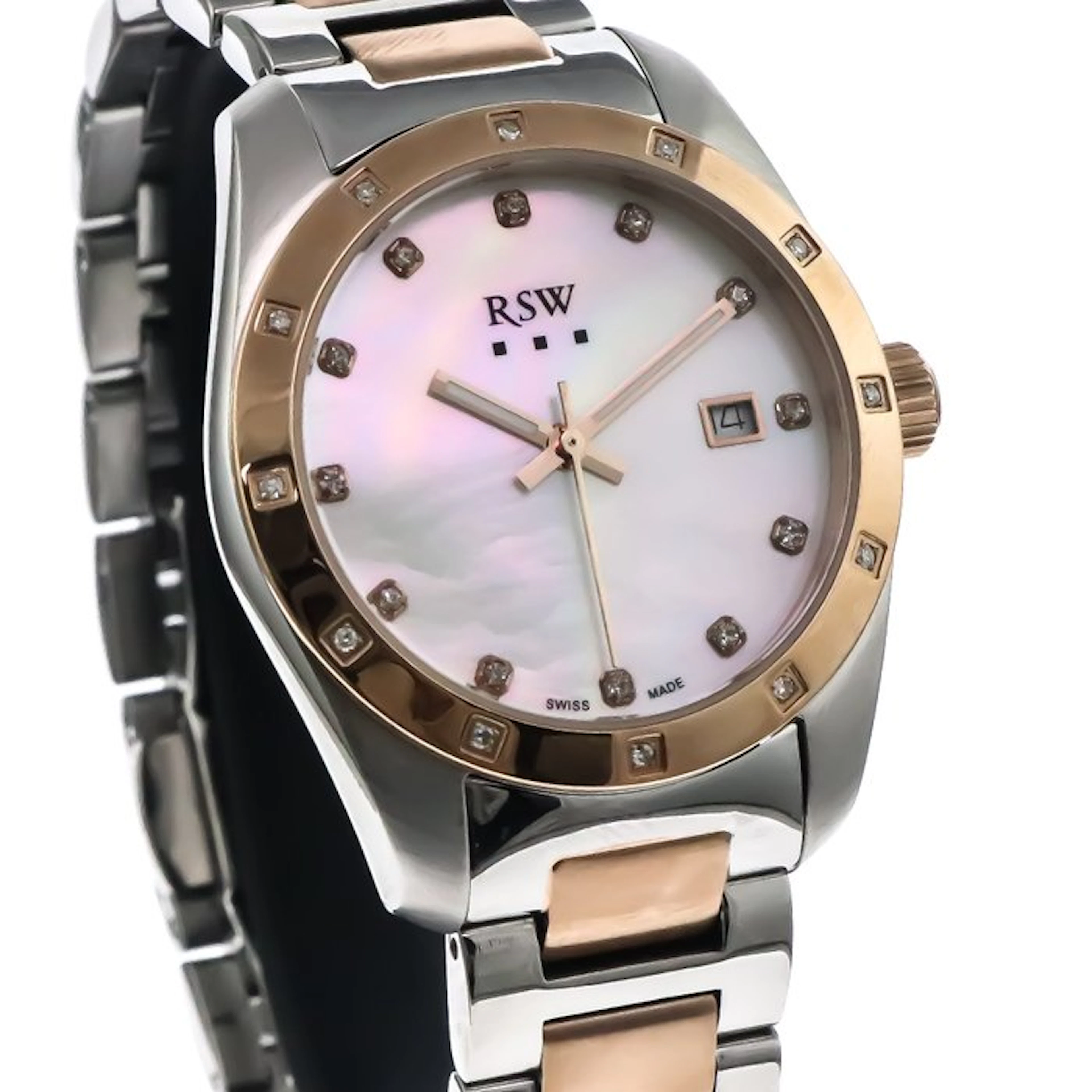 RSW - Swiss Made Diamond Watch - RSWL143-SR-D-7 - No...