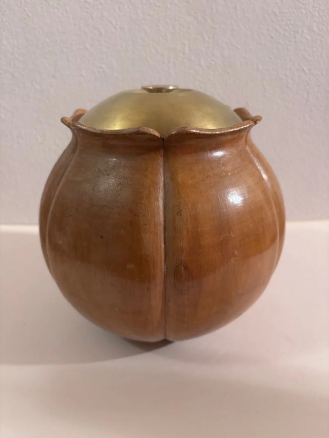 Aldo Tura - Aldo Tura - Lidded vase - Wood, Brass