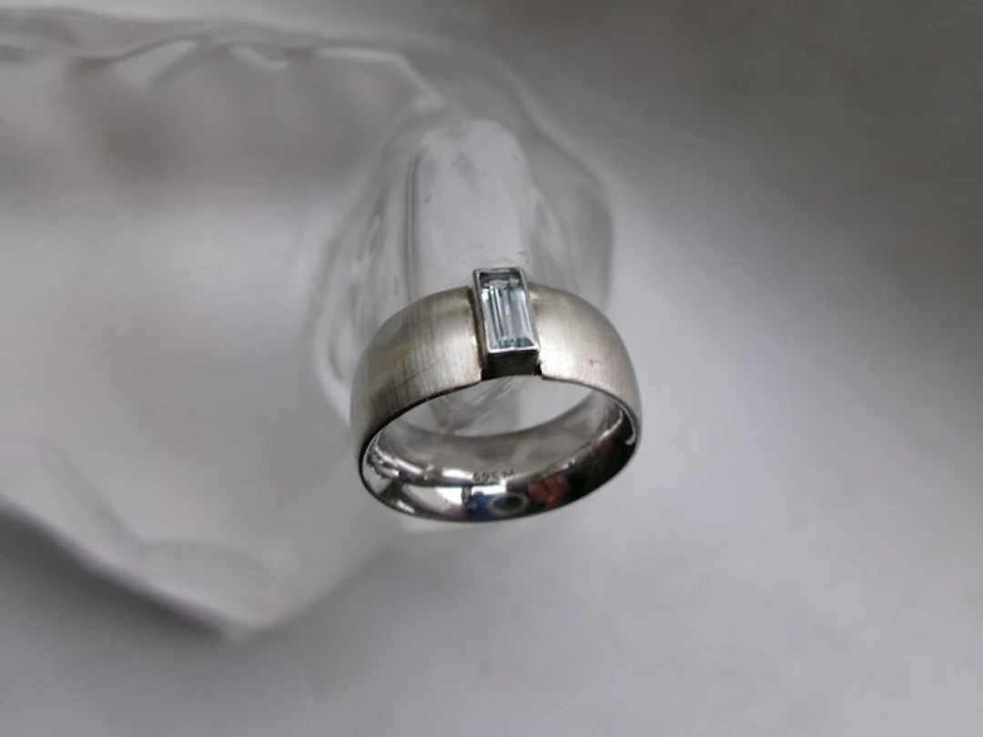 Silver, Topaz - Ring - Art Deco Style