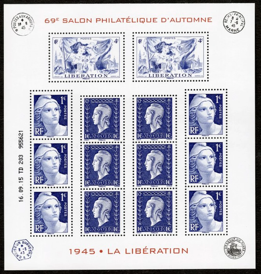 France 2015 - Souvenir sheet for the 70th anniversary of the Liberation