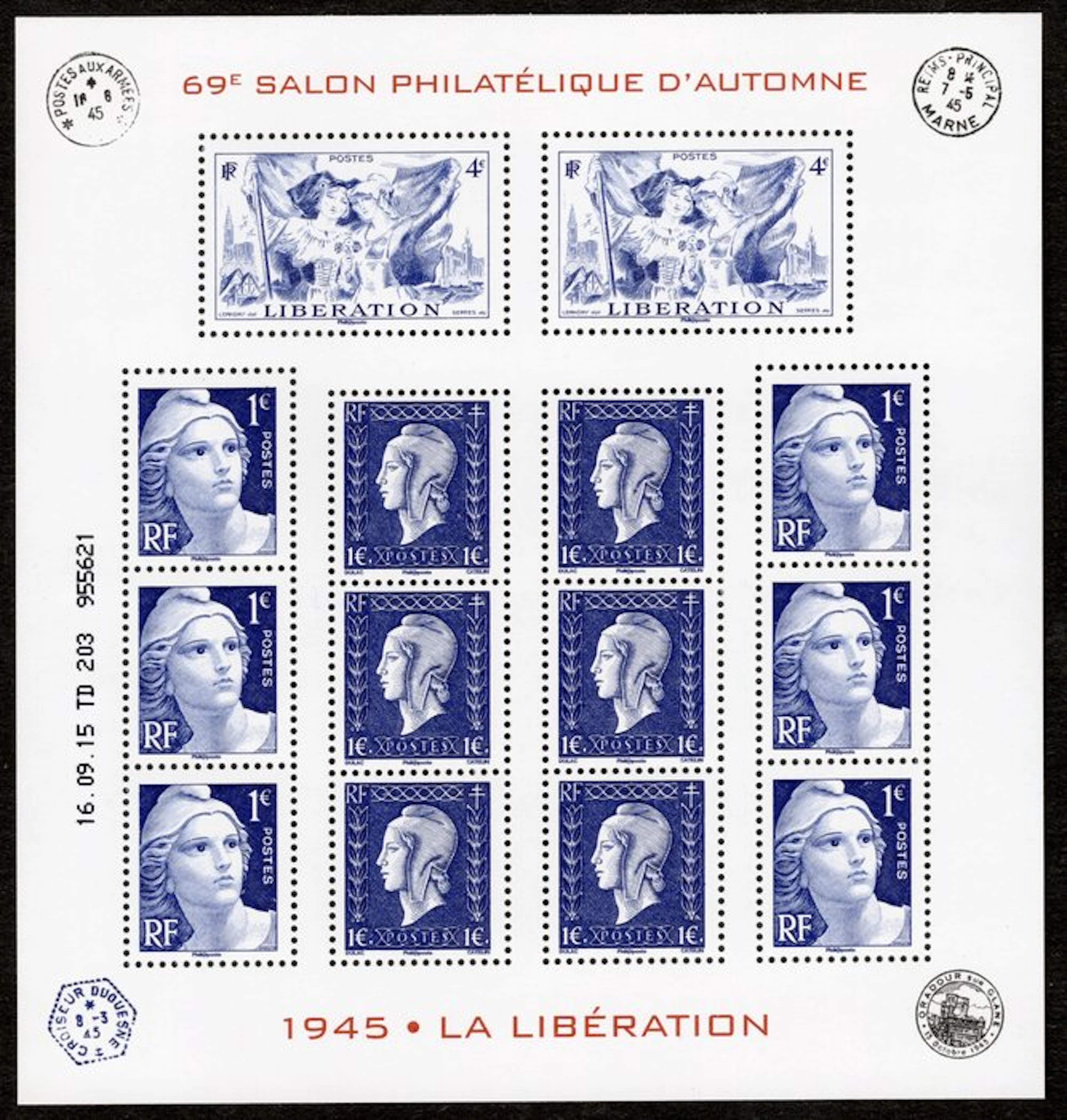 France 2015 - Souvenir sheet for the 70th anniversary of the Liberation