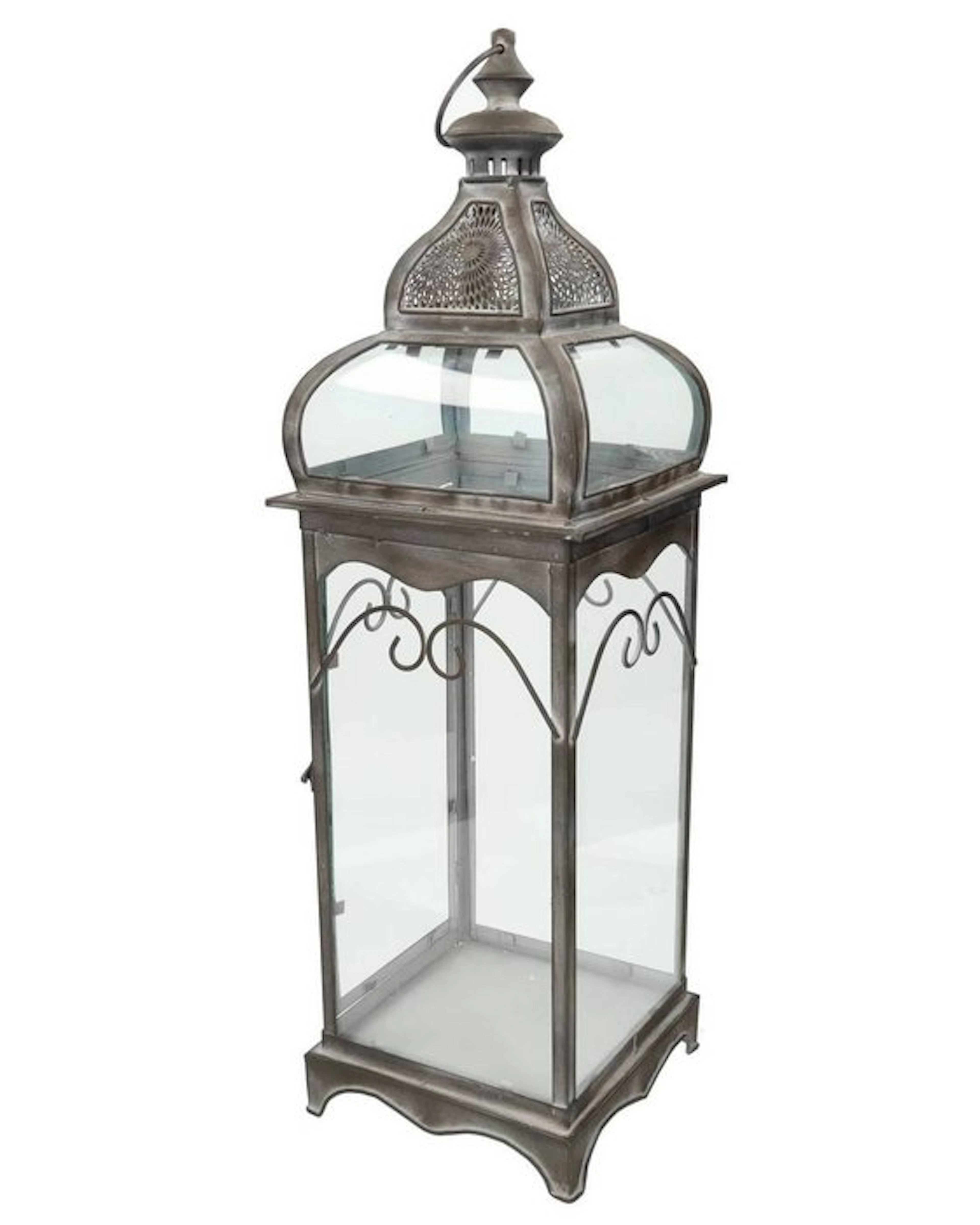Lantern - Glass, Metal - 70 cm