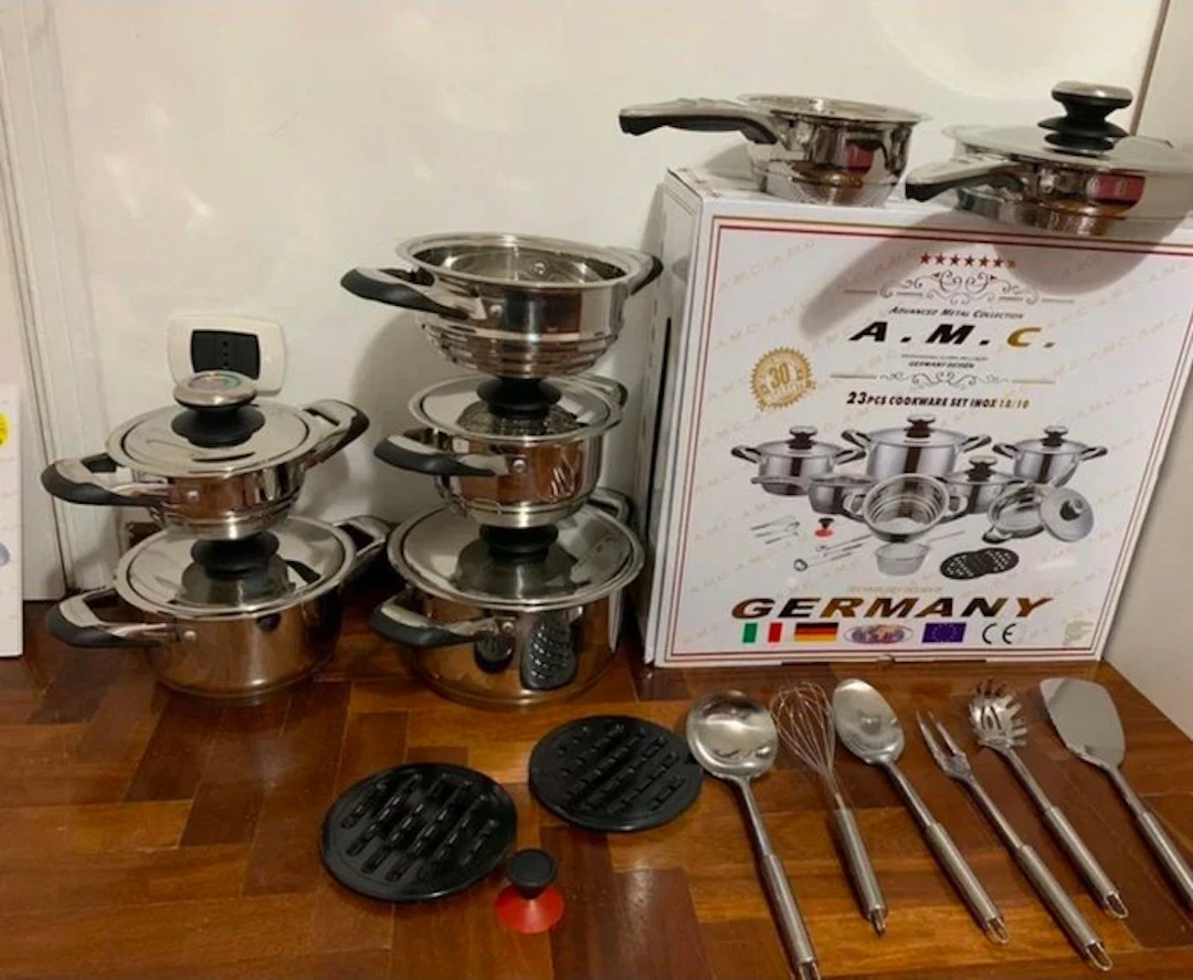 A.M.C. - Cooking pot set (25) - Steel, Aluminium
