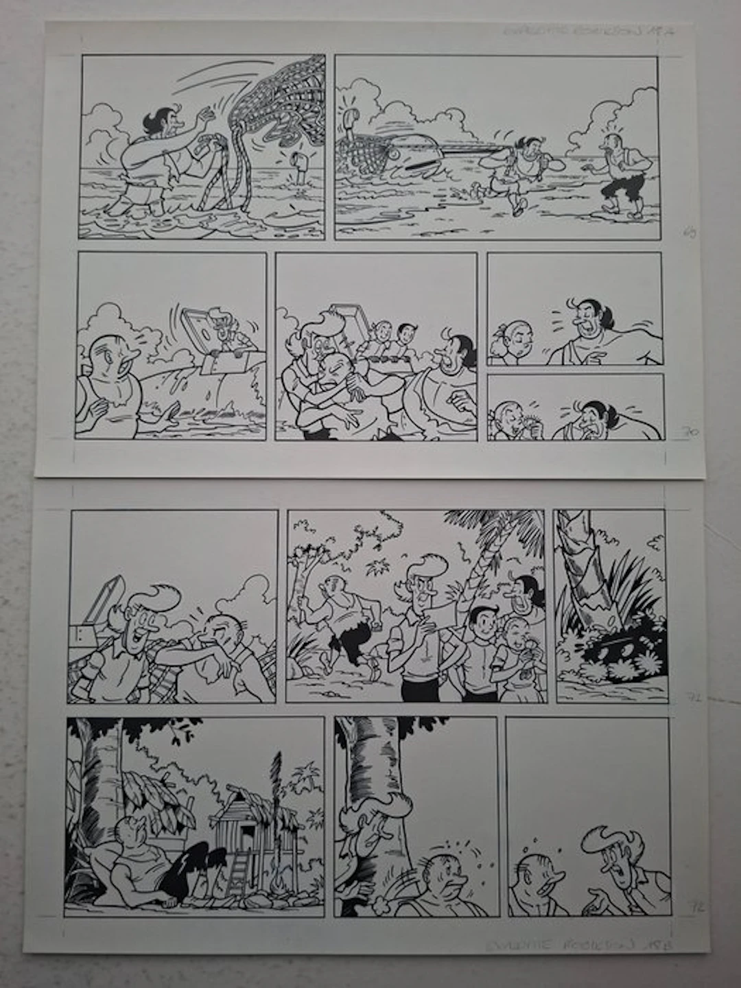 Luc Morjaeu - 1 Original page - Suske en Wiske...