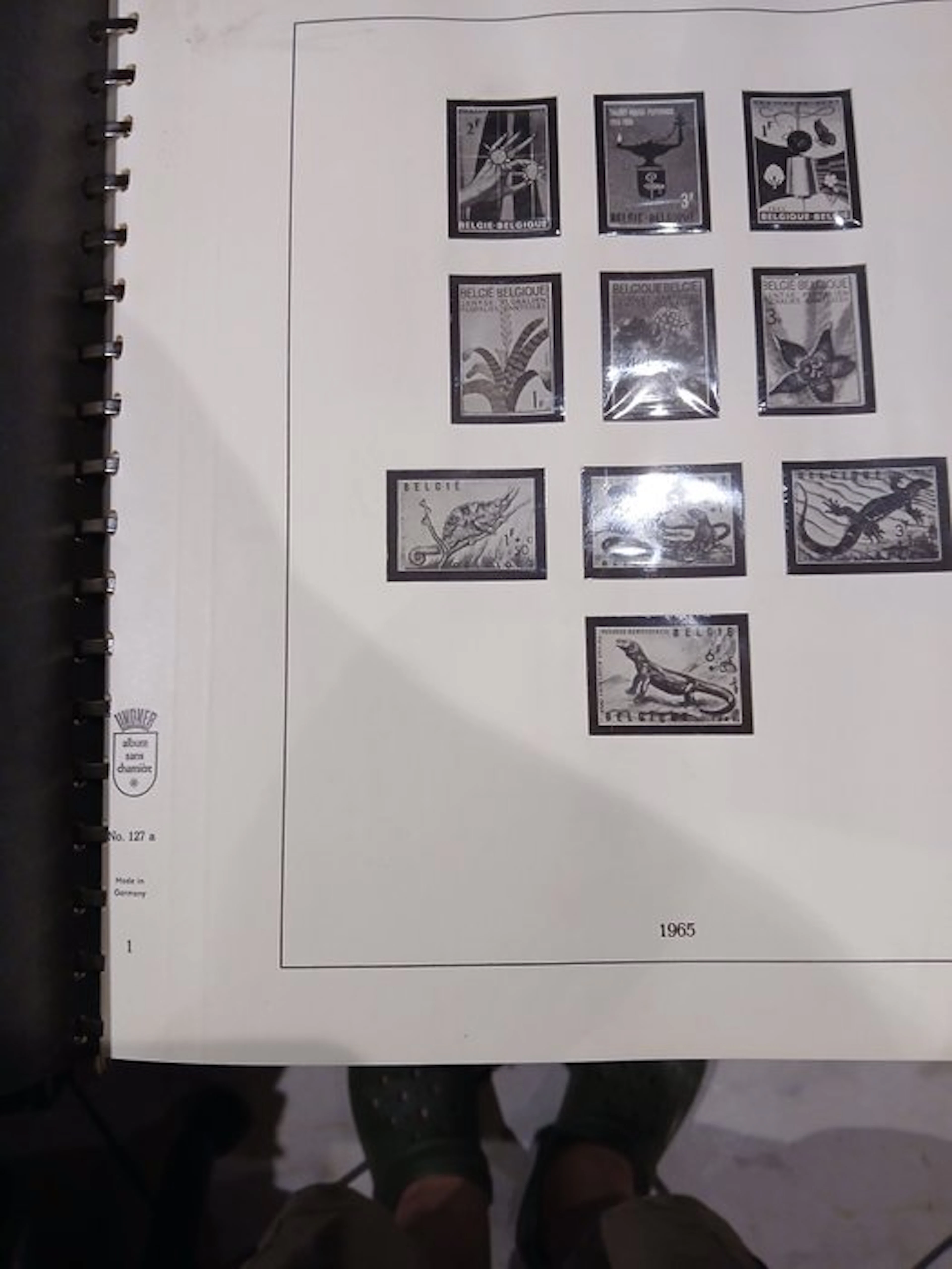 Belgium - Lindner luxury album 1965 to 1980 for all stamps and blocks