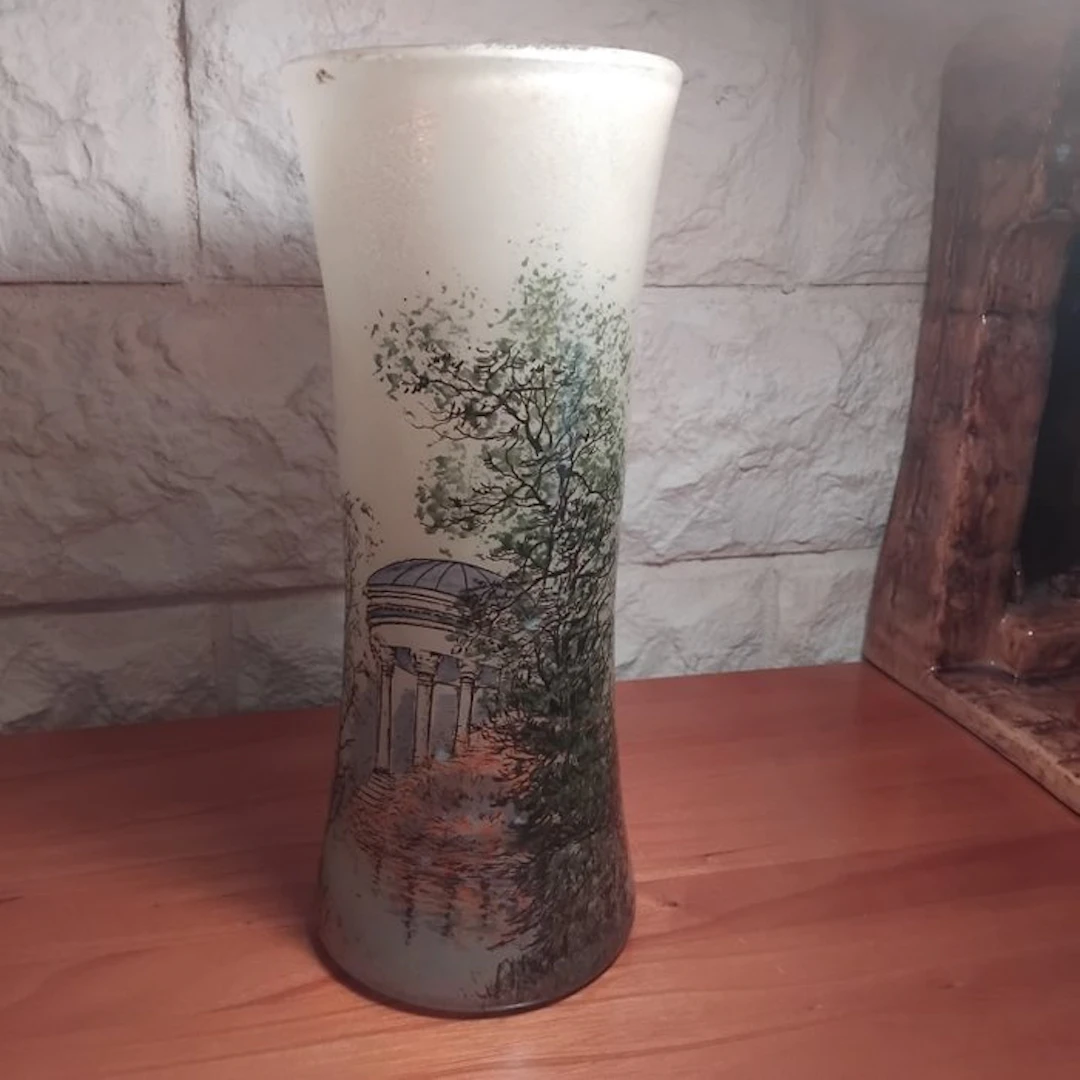 François Théodore Legras - Vase - Very rare decor
