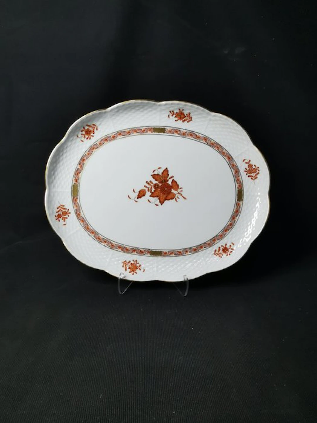 Herend - Apponyi arancia - Vassoio - LU.31cm - 1.Wahl - Tray - Porcelain