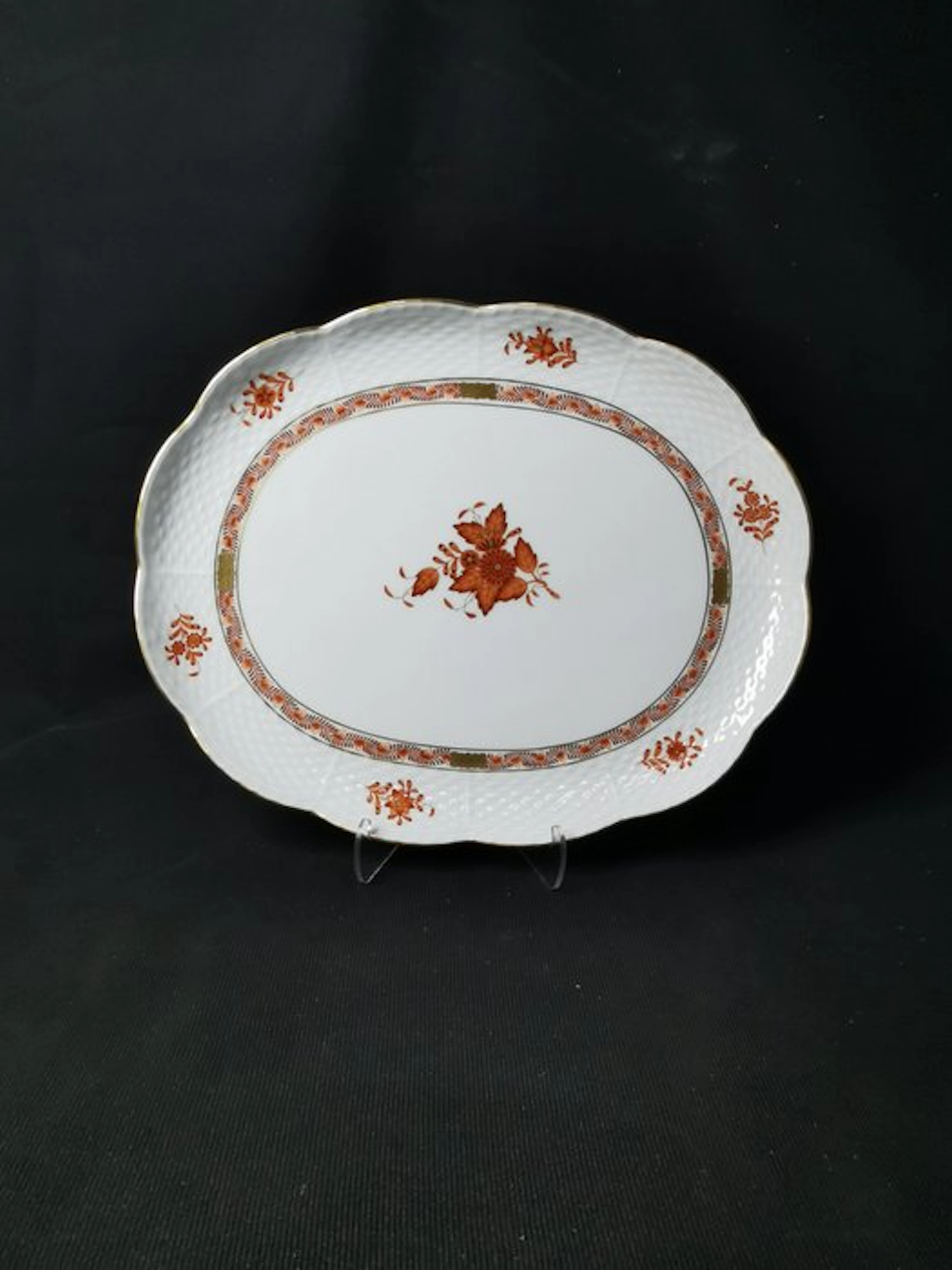 Herend - Apponyi arancia - Vassoio - LU.31cm - 1.Wahl - Tray - Porcelain
