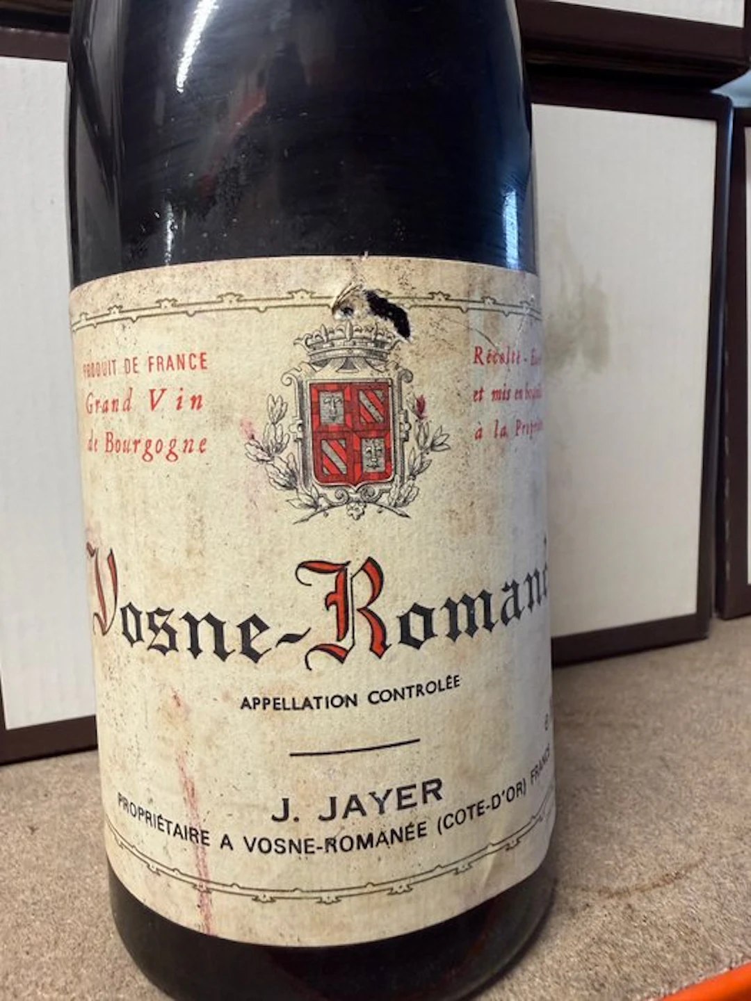 1976 Jacqueline Jayer - Vosne-Romanée - 1 Bottle (0.75L)