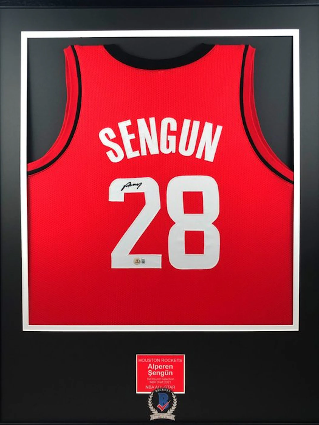 Houston Rockets - NBA Basketball Jersey Show-Frame - Alperen Sengün