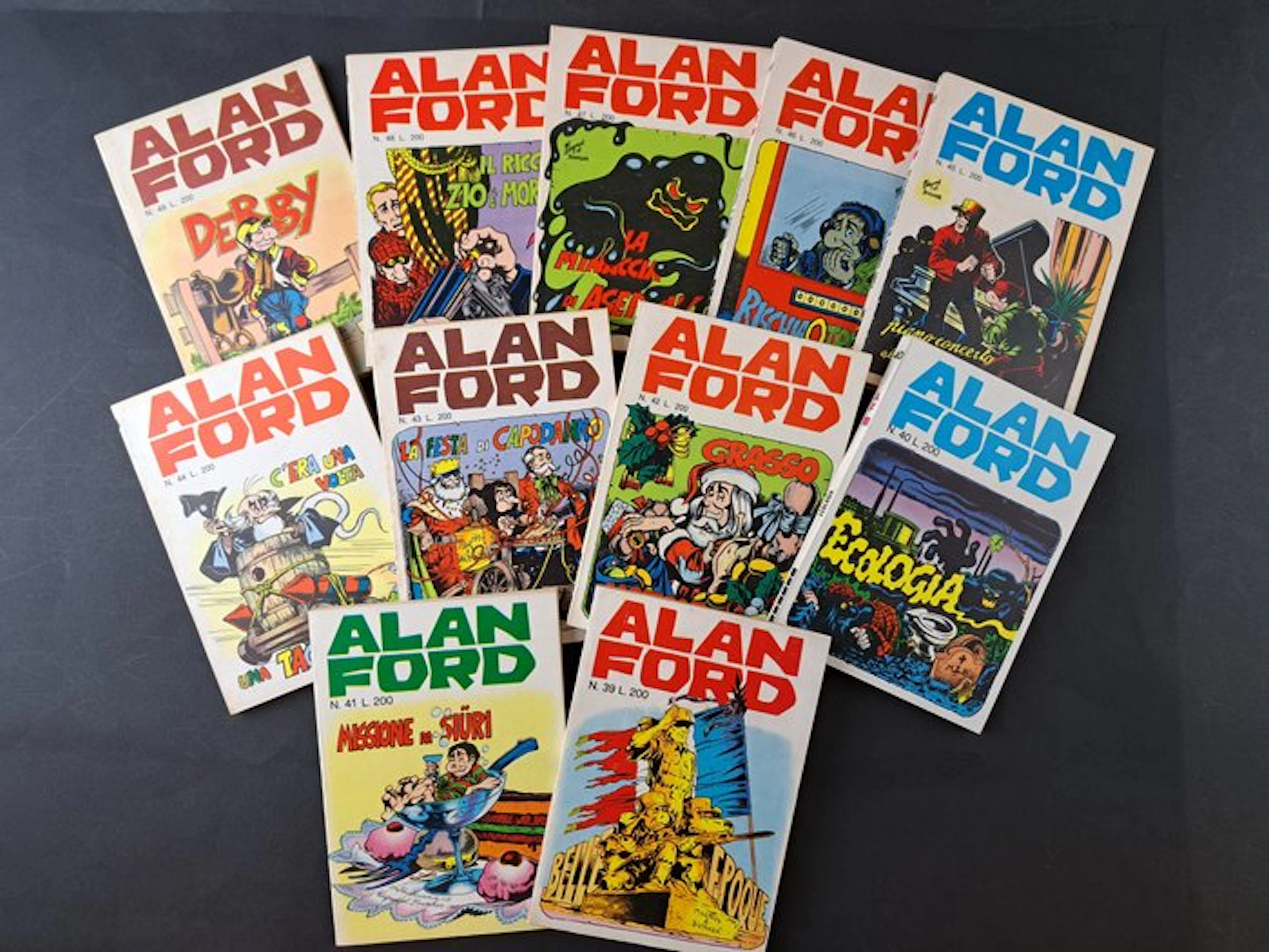 Alan Ford nn. 39 a 49 - 11 Comic - First edition - 1972/1973
