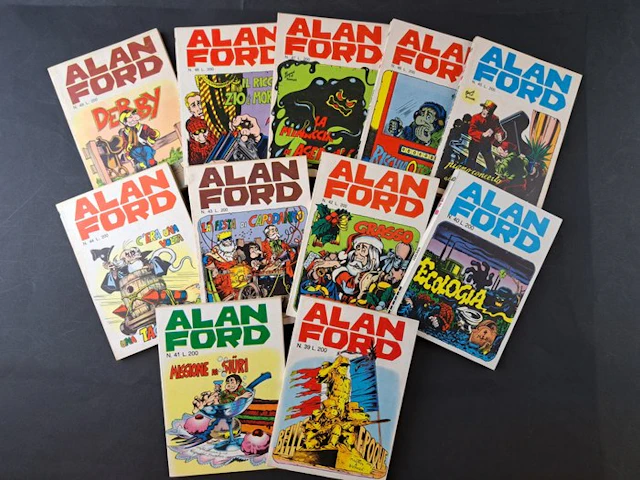 Alan Ford nn. 39 a 49 - 11 Comic - First edition - 1972/1973