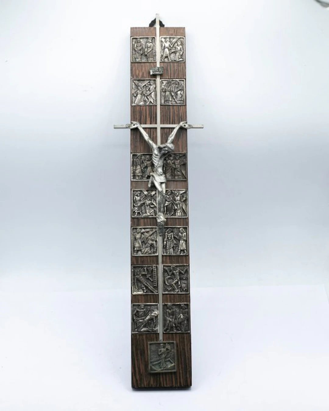 Cross - Wood and silvered
