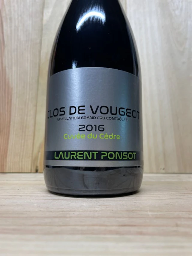 2016 Laurent Ponsot "Cuvée du Cèdre" - Clos Vougeot - 1 Bottle (0.75L)