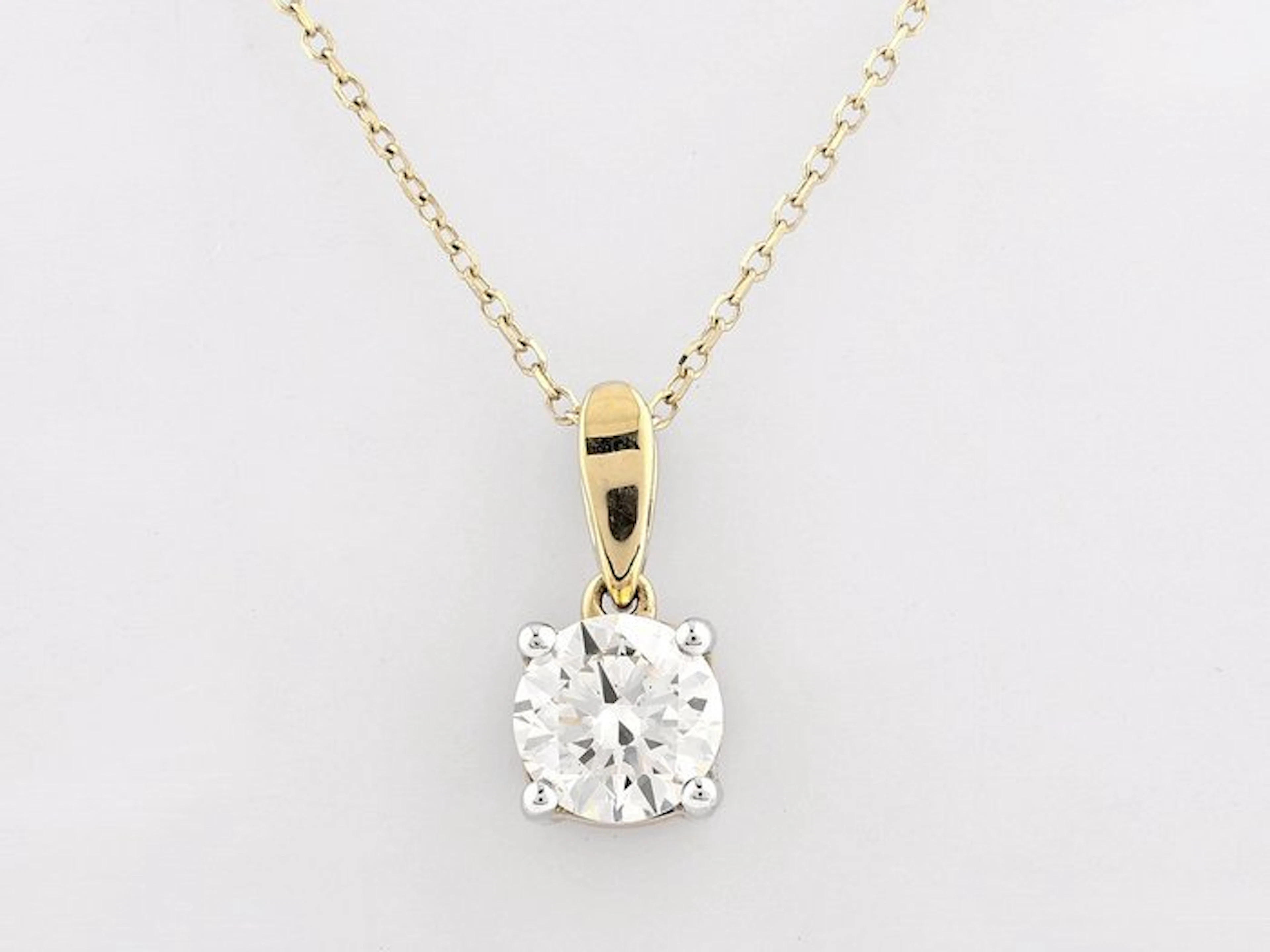 Necklace - 14 kt. Yellow gold - 1.00ct. tw. Diamond (Natural)