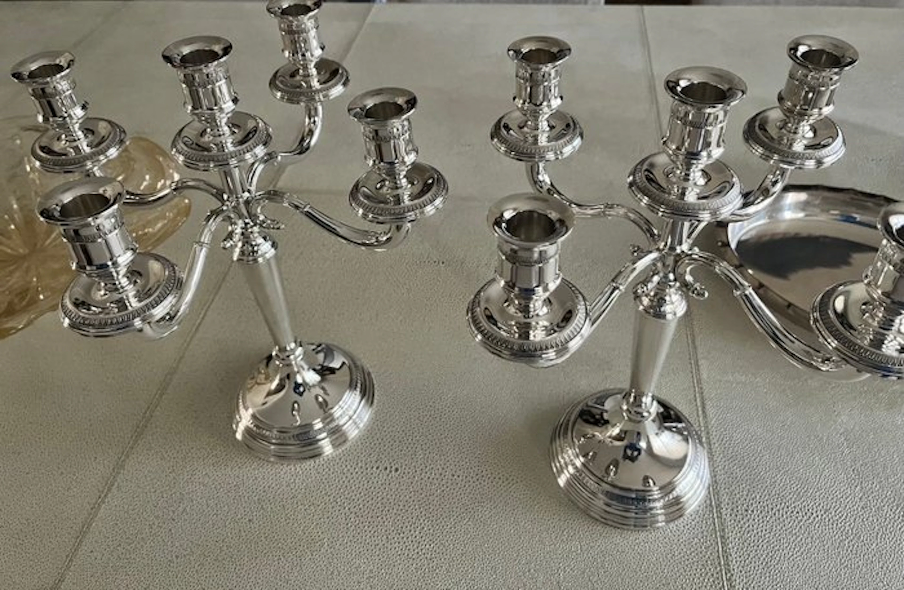 Candleholder Empire (2) - .800 silver