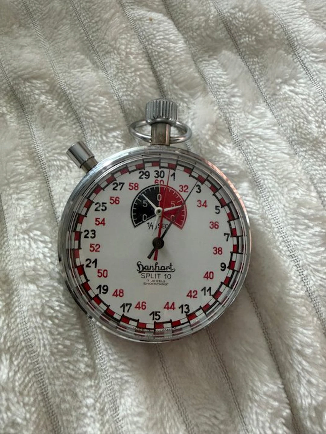 Hanhart - Chronomètre mécanique 1/10 sec – 7 rubis – Made...
