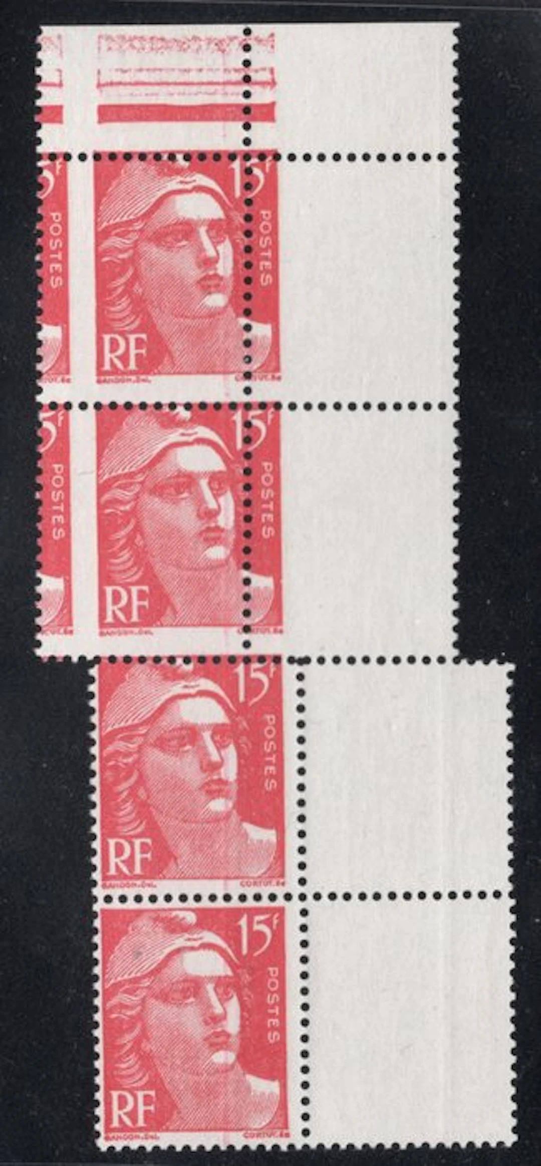 France 1948 - Gandon 813** extraordinary variety of...